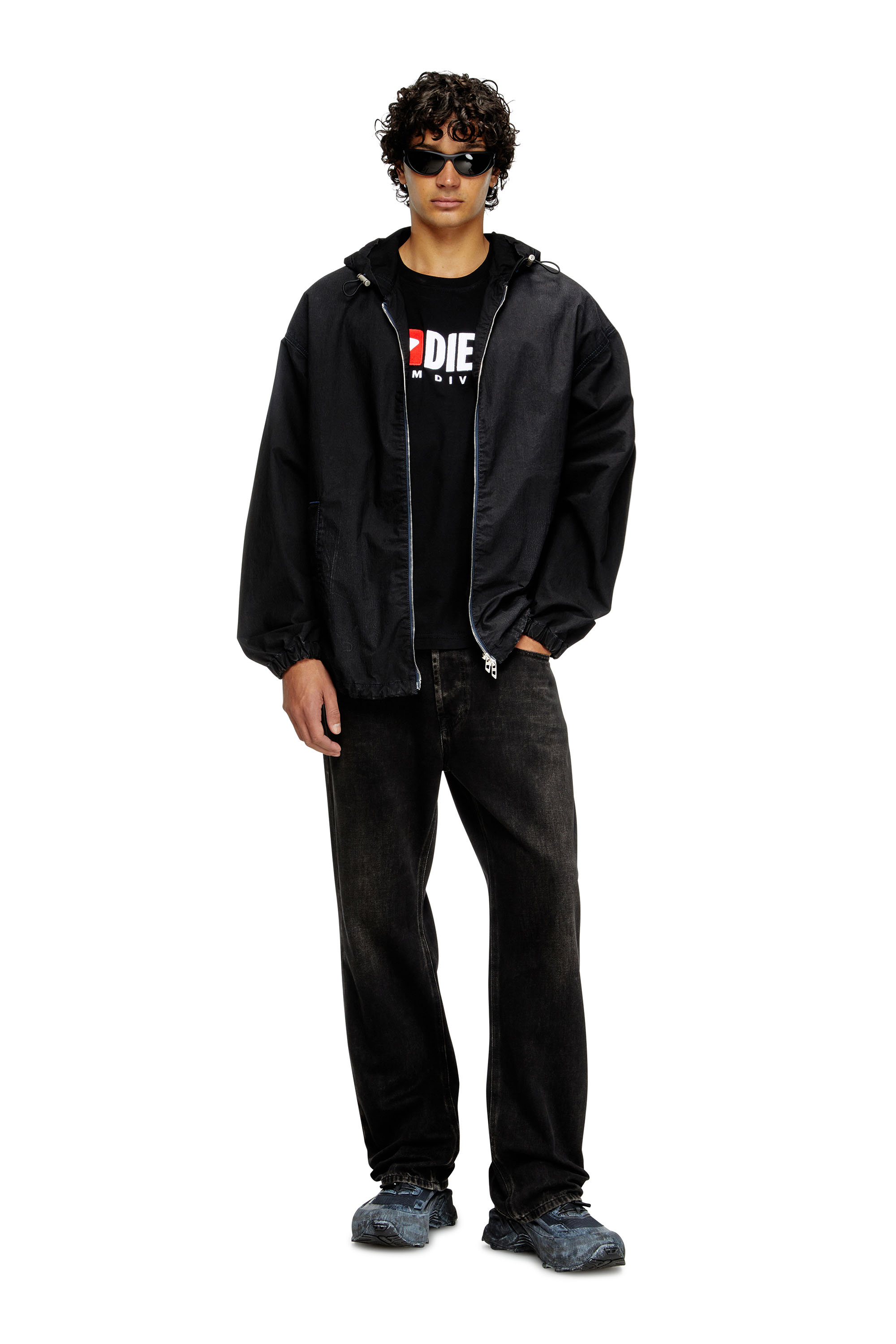 Diesel - T-ISCO-DIV, Canotta con stampa logo sul petto Uomo in Nero - 2