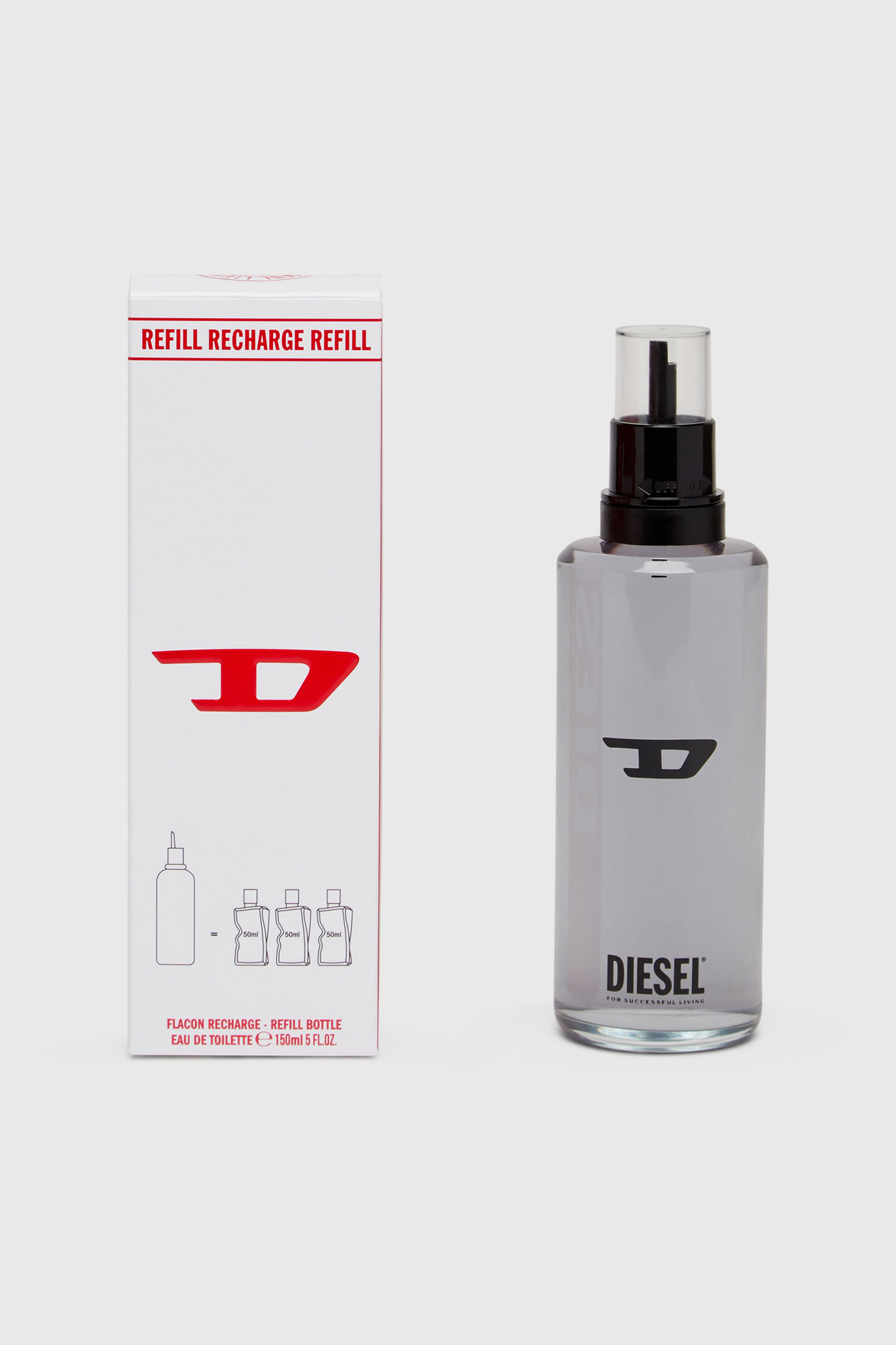 Diesel - D REFILL 150 ML LD866300 FRAGRANCE, Unisex's D REFILL 150ml, 5 FL.OZ., Eau de Toilette in Grey - 2
