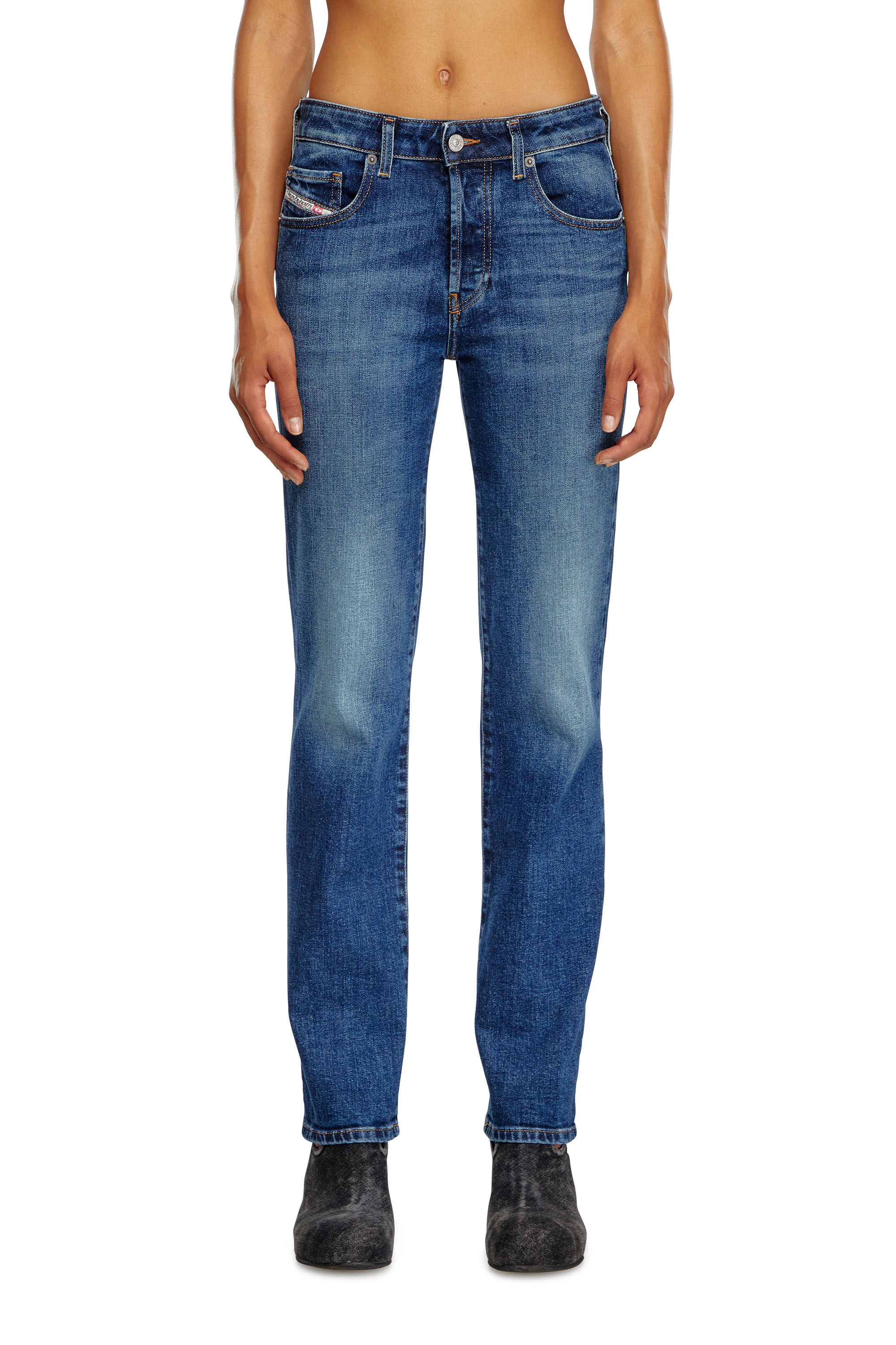 Diesel - Regular Jeans 1989 D-Mine 09I28 Donna, Blu Scuro - Image 1