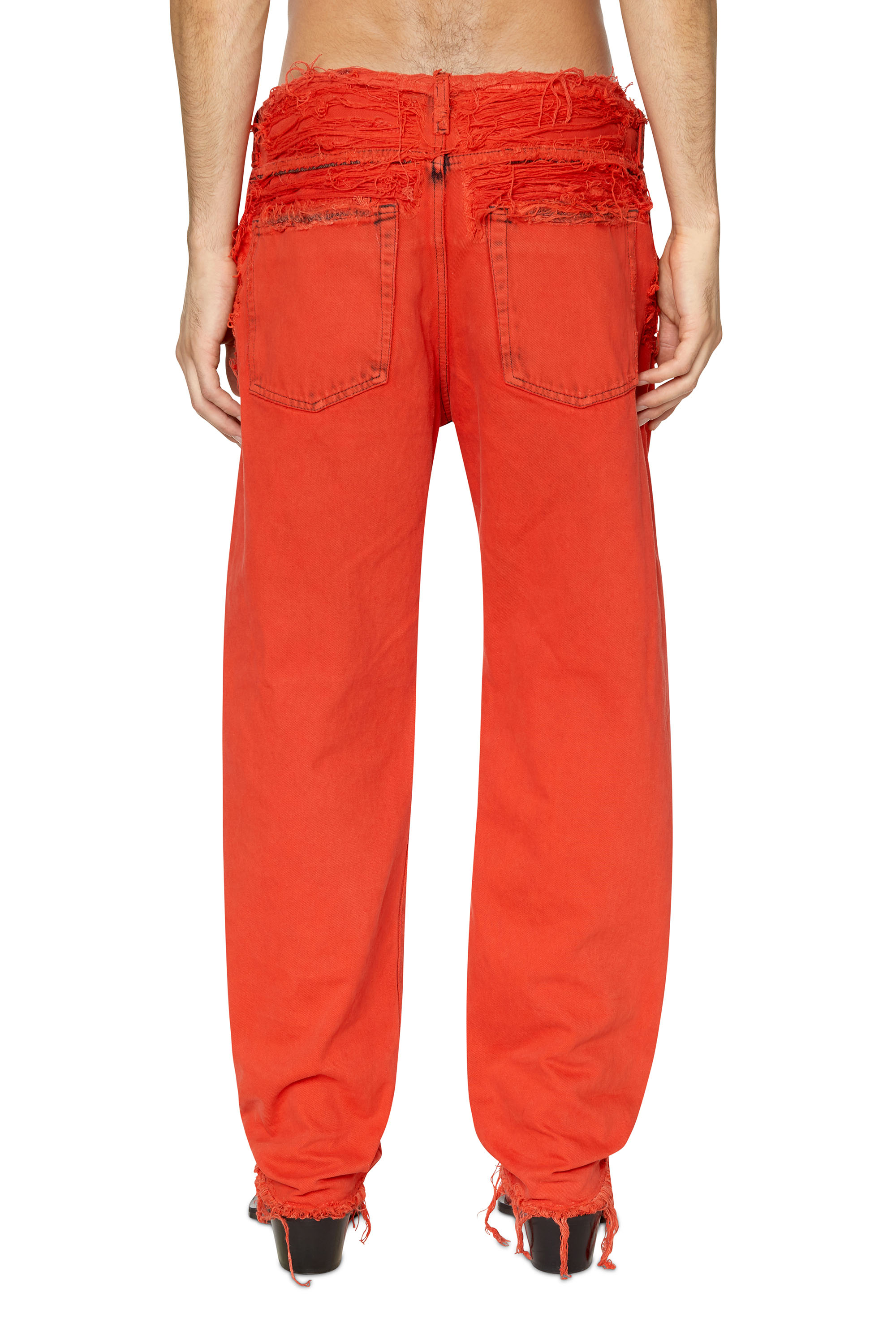 Diesel - 2010 007P1 Straight Jeans, Rosso - Image 2