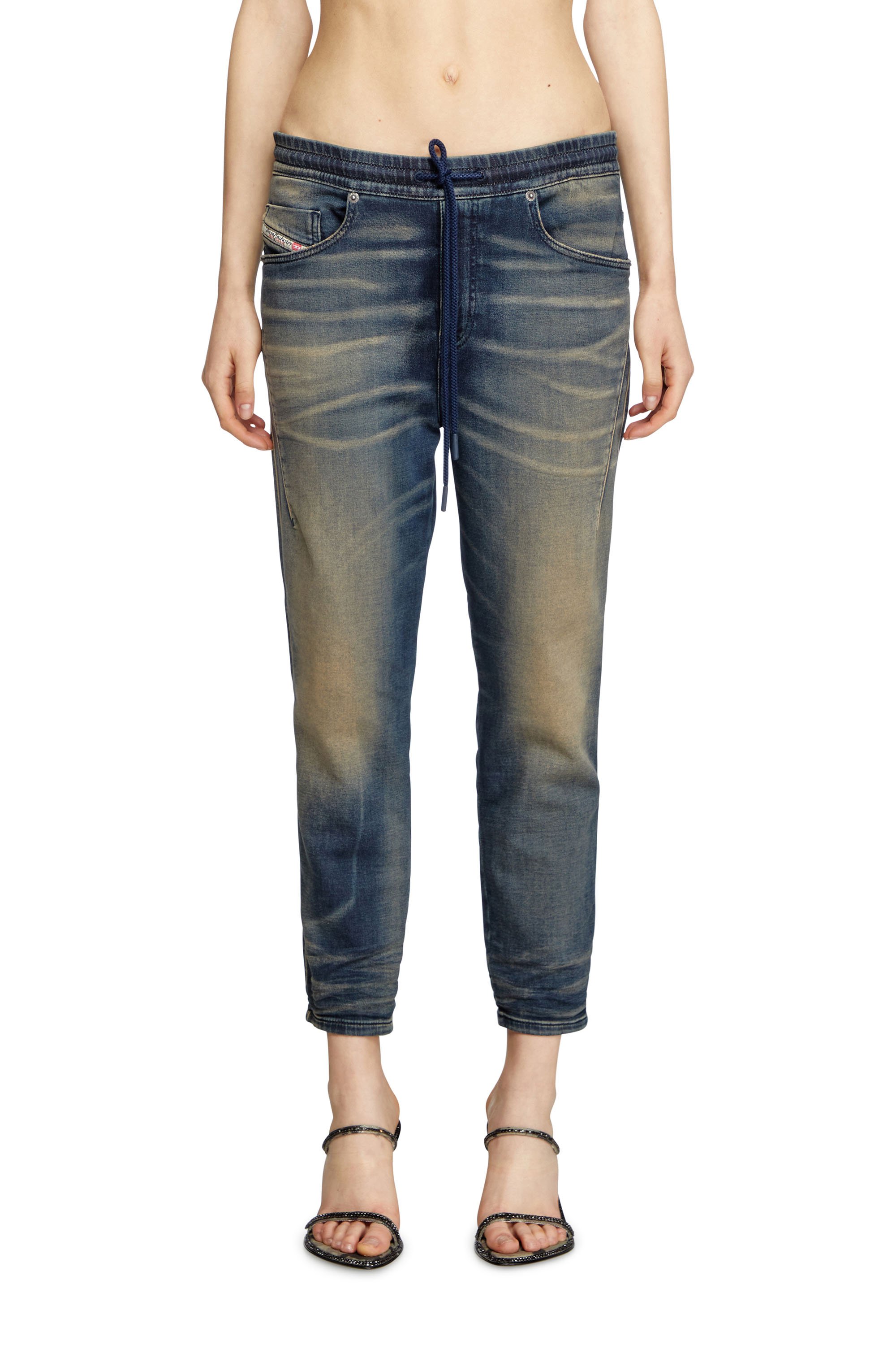 Diesel - Regular 2041 D-Fayza Joggjeans® 068PM Donna, Blu Scuro - Image 1