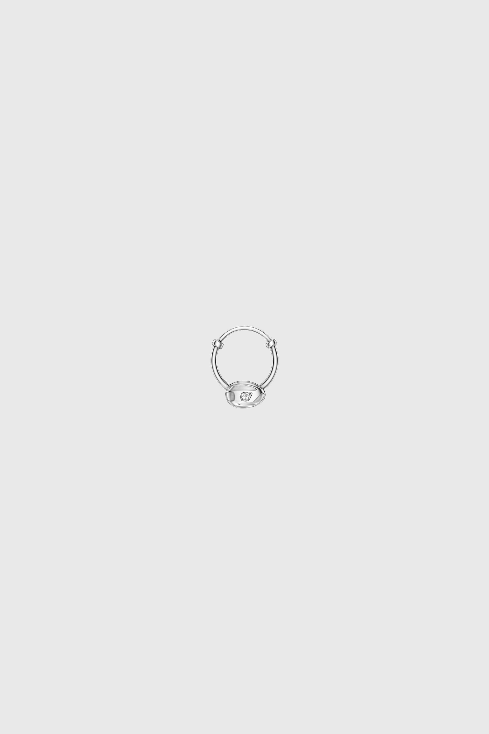 Diesel - DX1703040 JEWELLERY, Unisex's Stainless steel hoop earring in Silver - 2