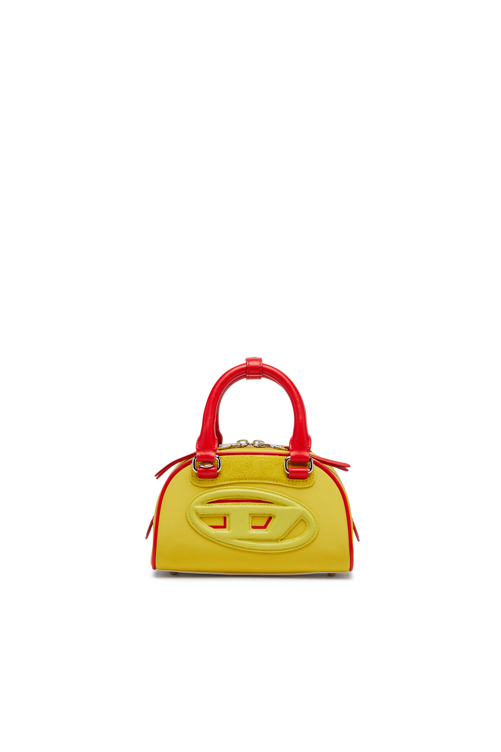 Diesel - 1DR DOME CROSSBODY, 1DR Dome-Mini borsa bowling colour-block Donna in Giallo - 1