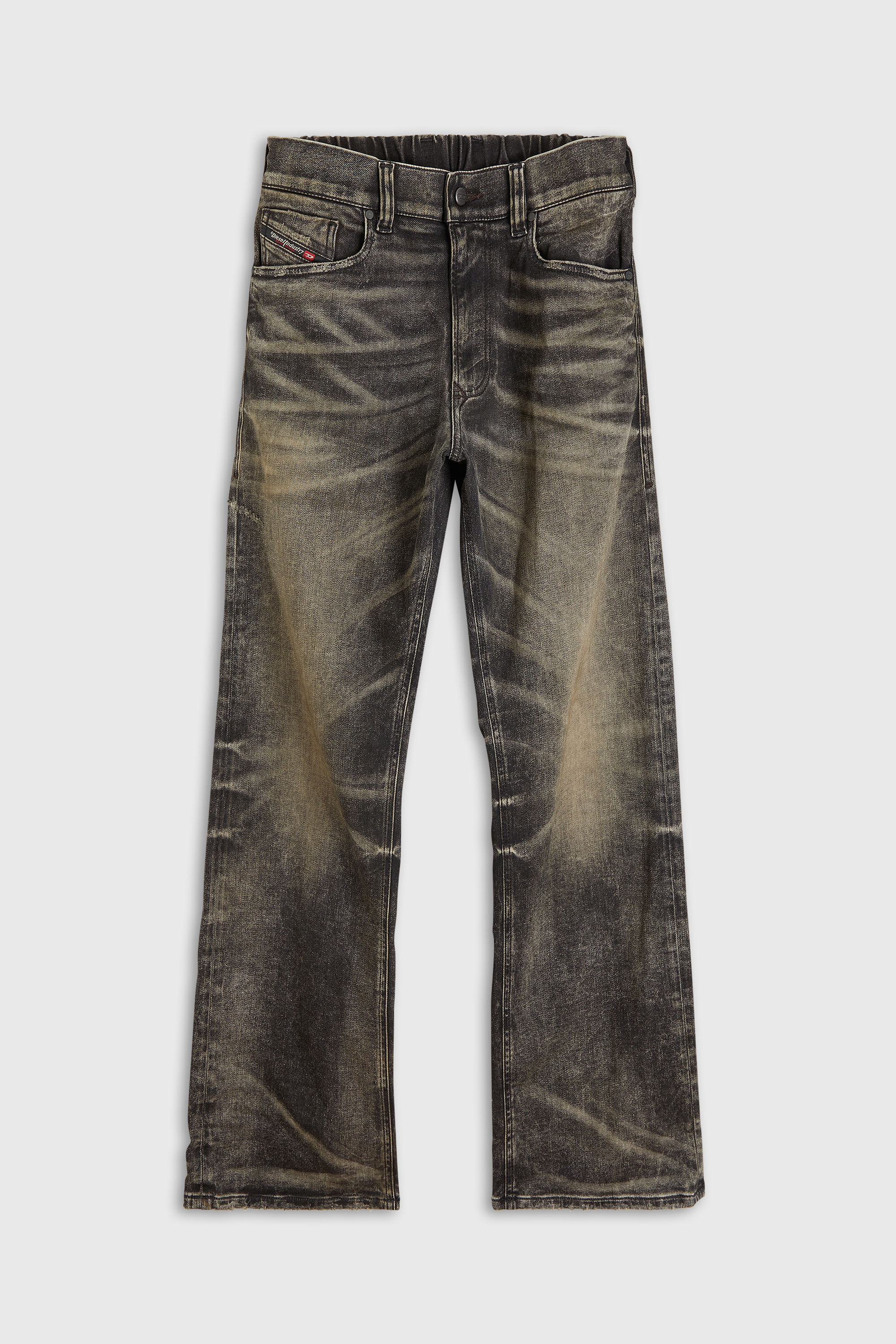 Diesel - Relaxed 2080 D-Reel Joggjeans&reg; 09R21 Uomo, Nero/Grigio scuro - Image 4