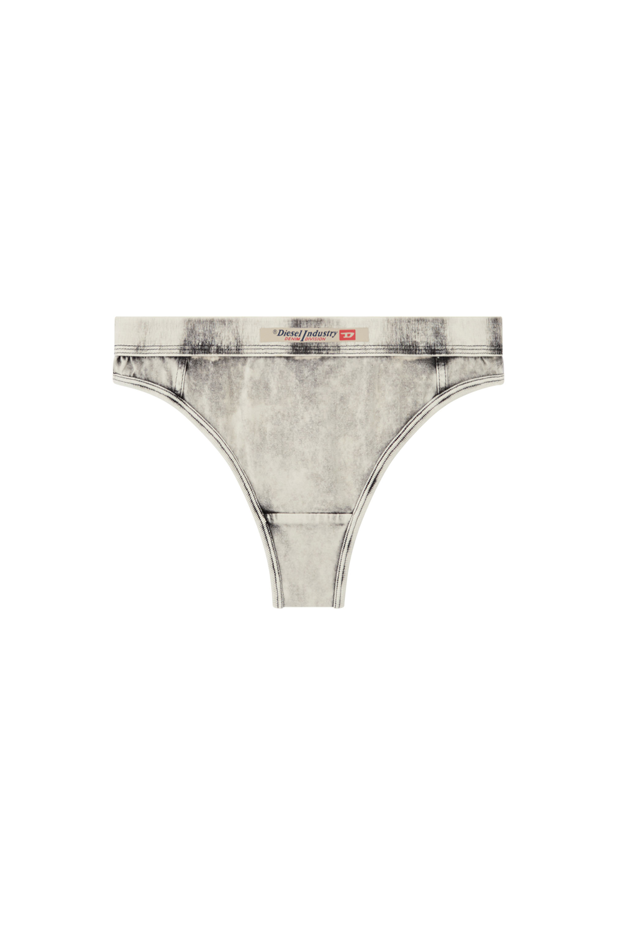Diesel - CLODIA-DNM, Slip in jersey effetto denim Donna in Grigio - 2