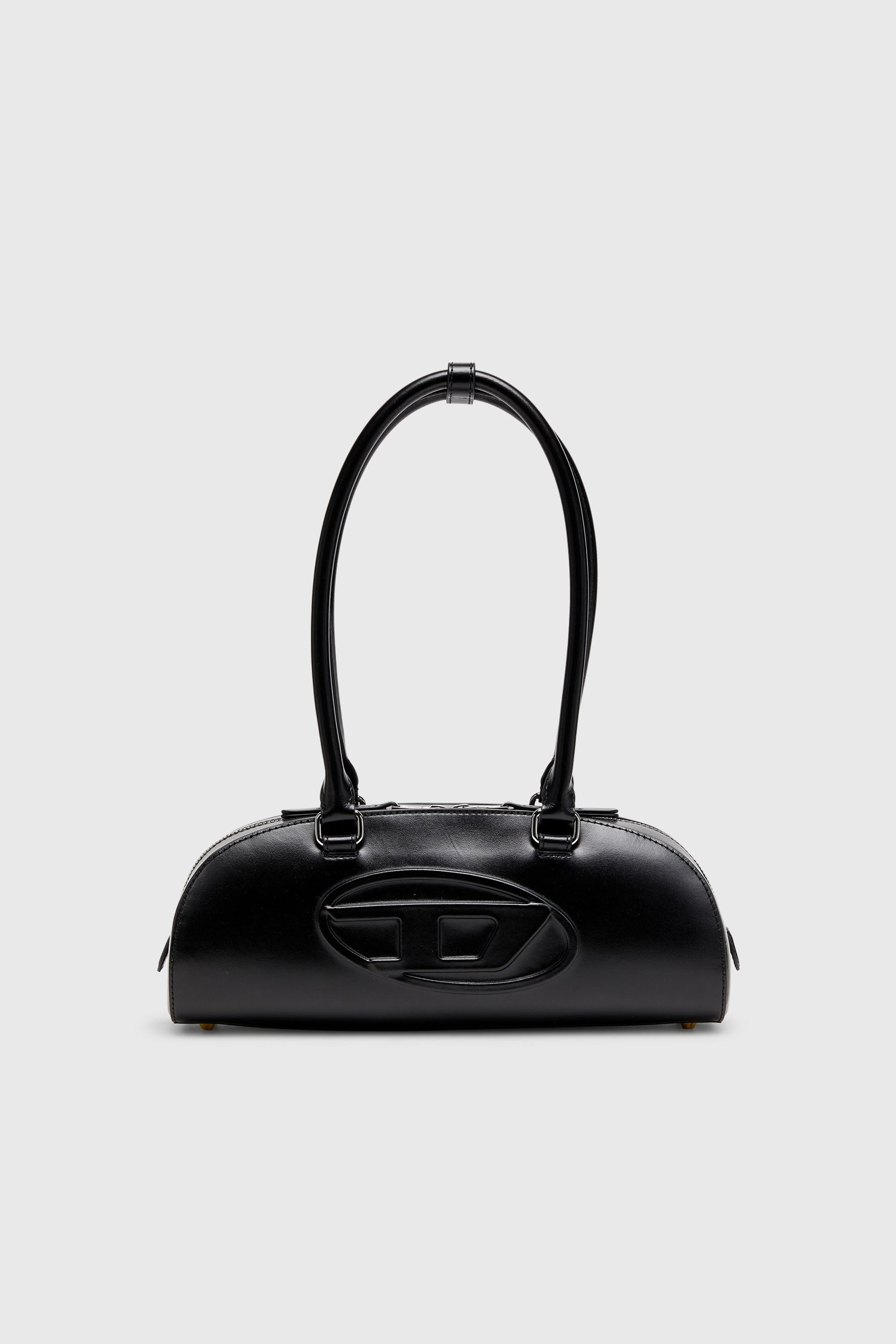 Diesel - 1DR DOME SHOULDER EW, 1DR Dome - Borsa bowling rettangolare in pelle Donna in Nero - 1