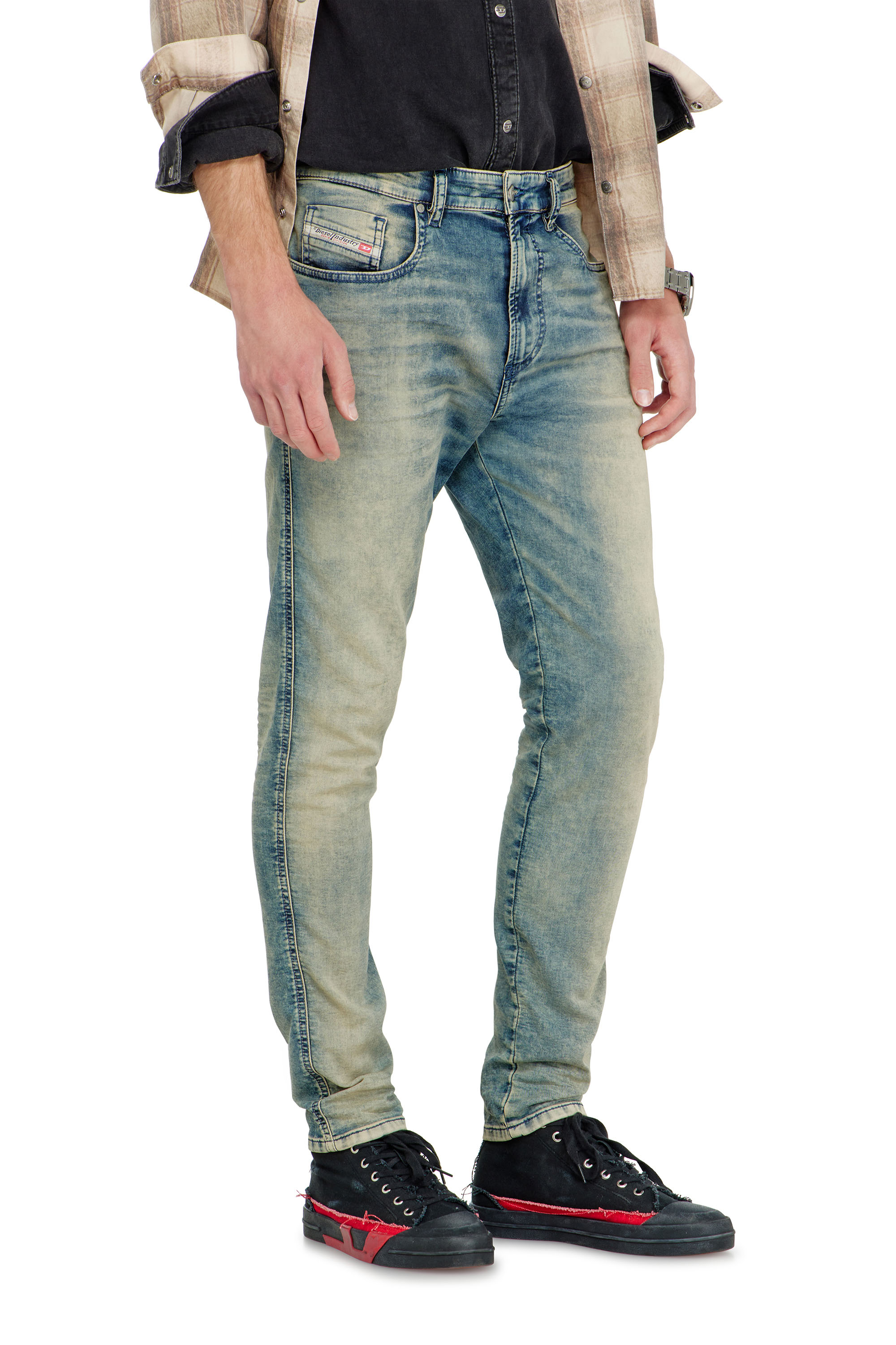 Diesel - Slim 2062 D-Strukt Joggjeans&reg; 09P60 Uomo, Blu medio - Image 4