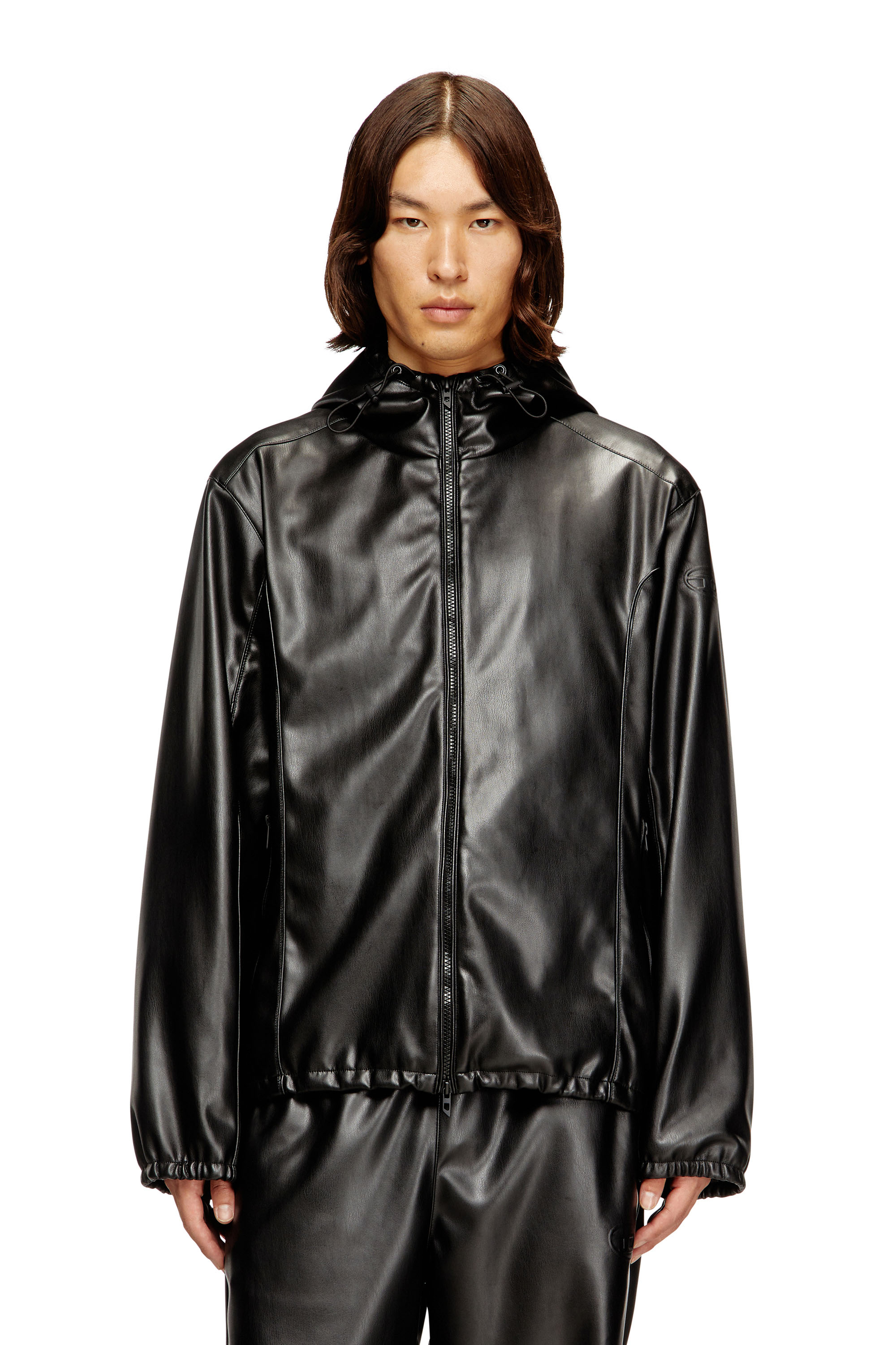 Diesel - J-HIVES-PGBX, Giacca a vento in tessuto coated Uomo in Nero - 1