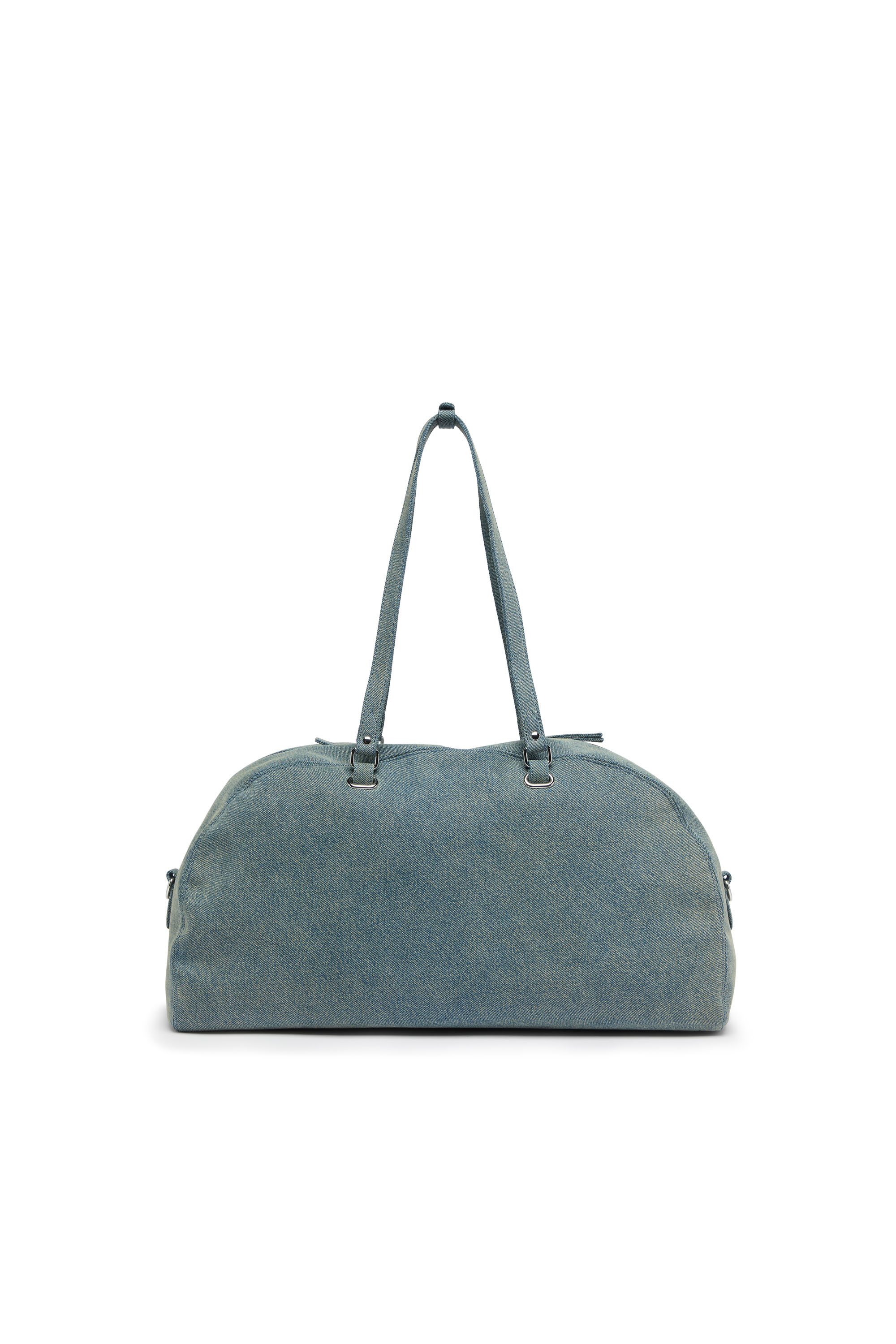 Diesel - 1DR DOME SOFT DUFFLE XL, 1DR Dome-Borsa duffle in denim con logo Oval D Unisex in Blu - 3