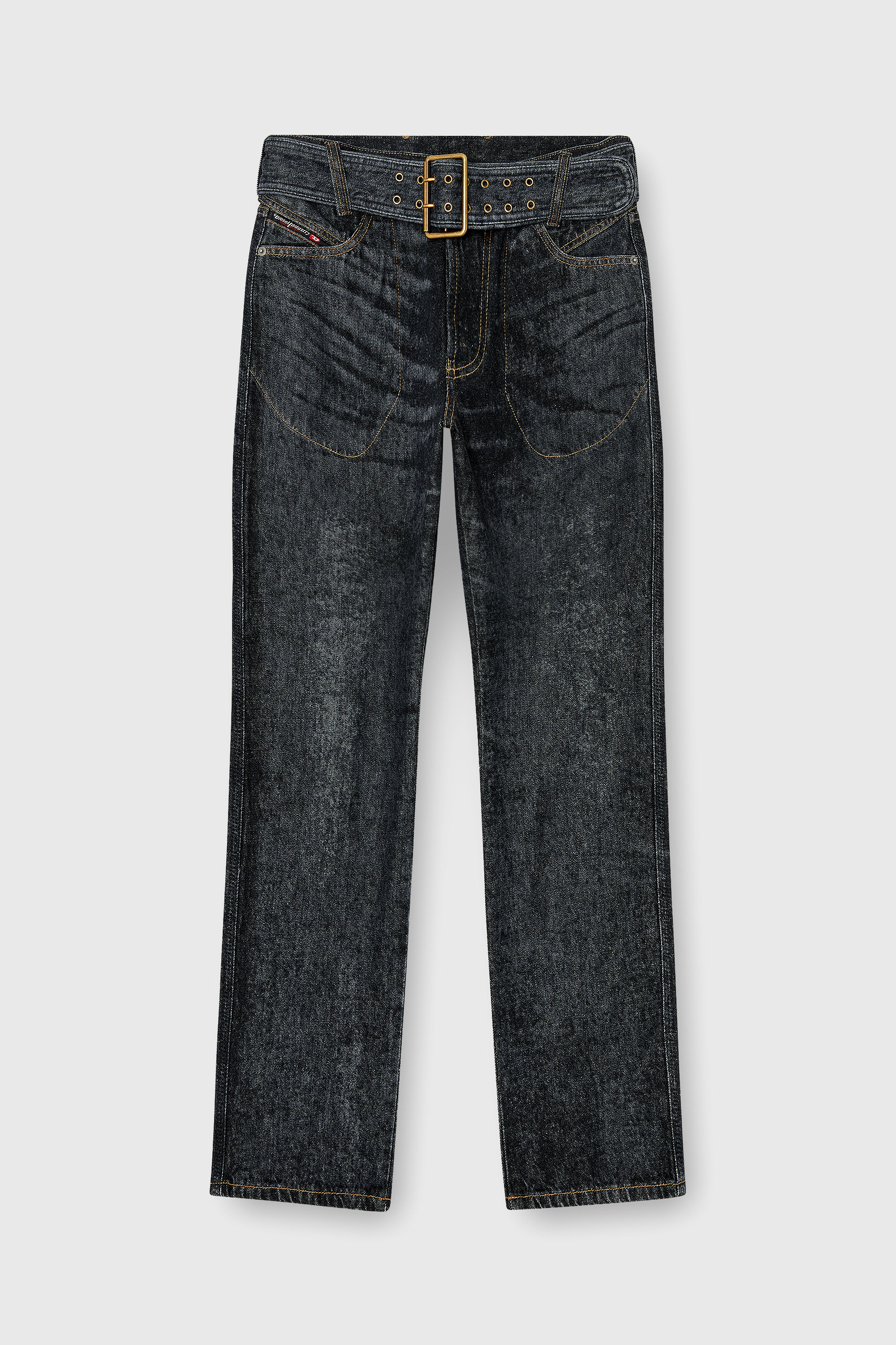 Diesel - Slim Jeans D-Villus 09Q24 Uomo, Nero/Grigio scuro - Image 6