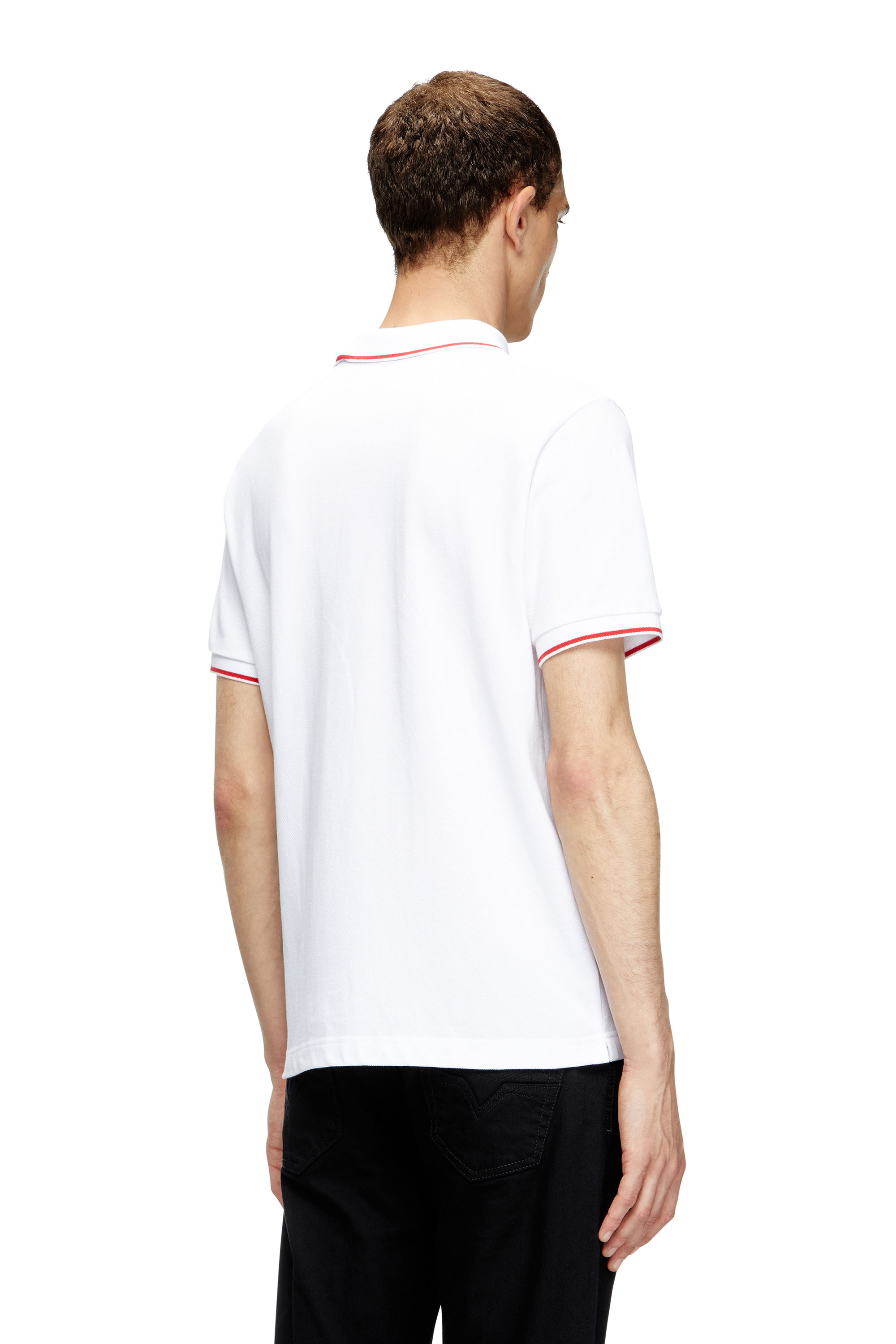 Diesel - T-FERRY-MICRODIV, Camicia polo con micro ricamo Diesel Uomo in Bianco - 2