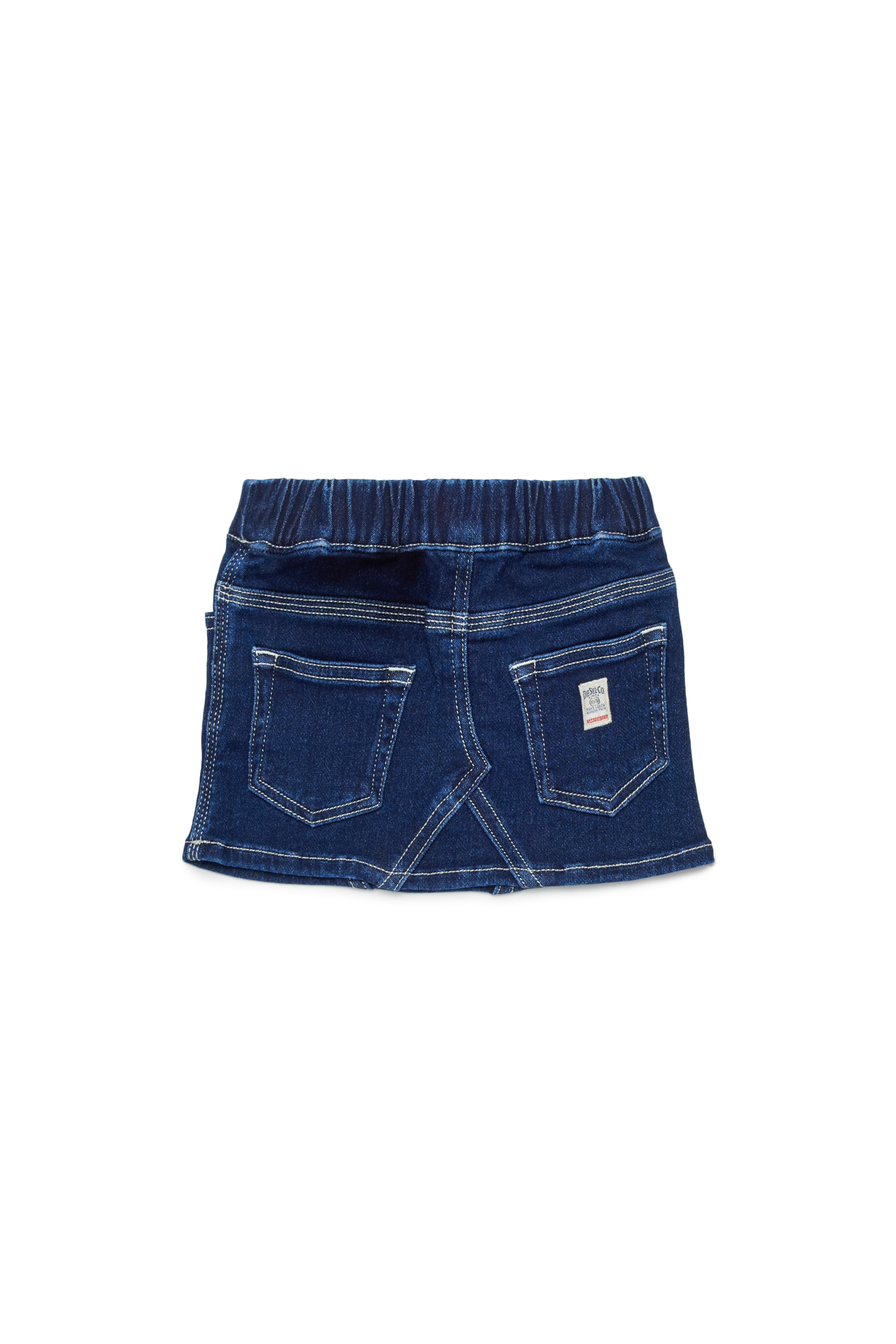 Diesel - GIRRYB JJJ, Gonna JoggJeans con cuciture a contrasto Donna in Blu - 2