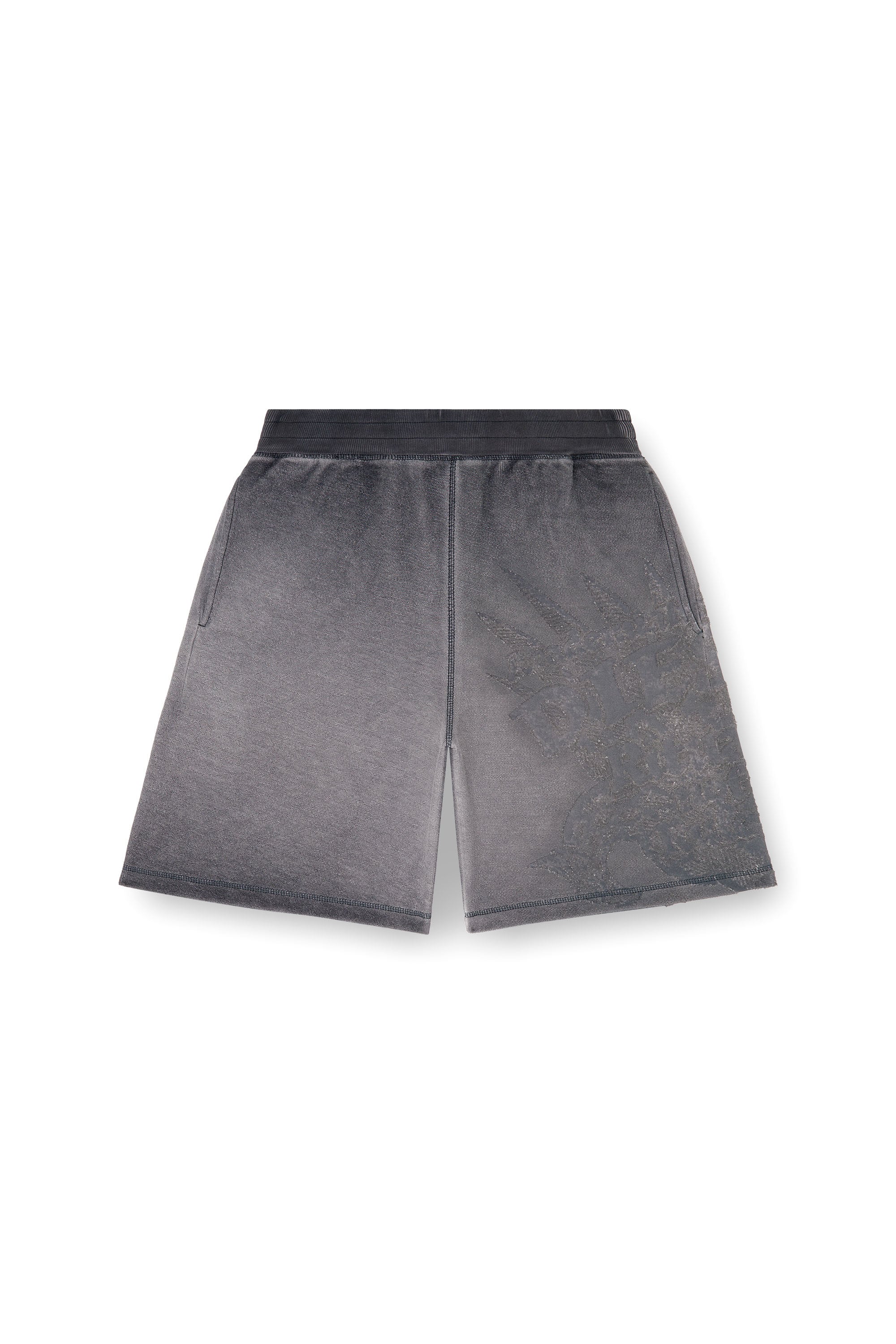 Diesel - P-RAWCROW, Pantaloni corti da tuta con motivi d&eacute;vor&eacute; Uomo in ToBeDefined - 4