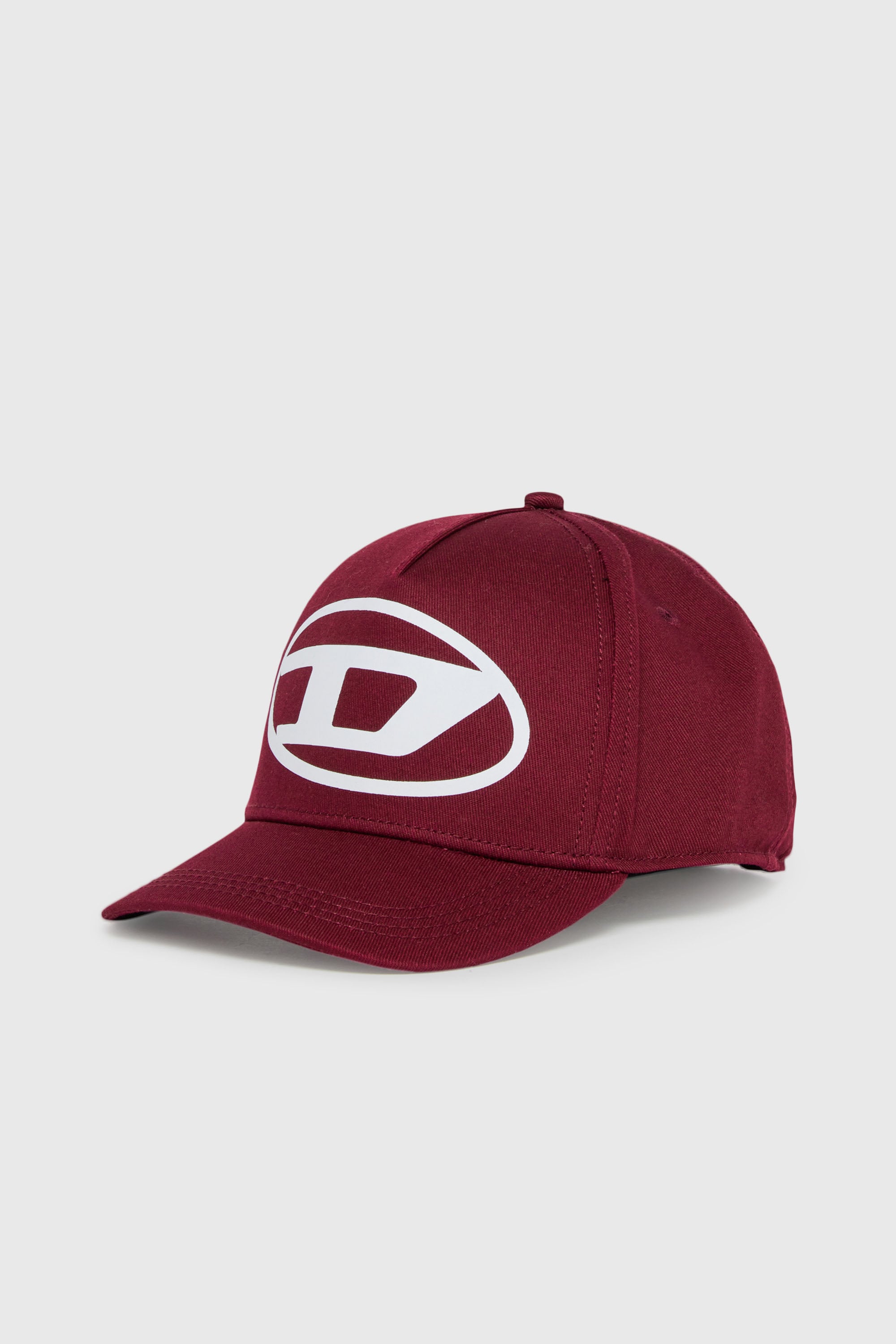 Diesel - FLIMO, Cappellino da baseball con stampa Oval D logo Uomo in Rosso - 1