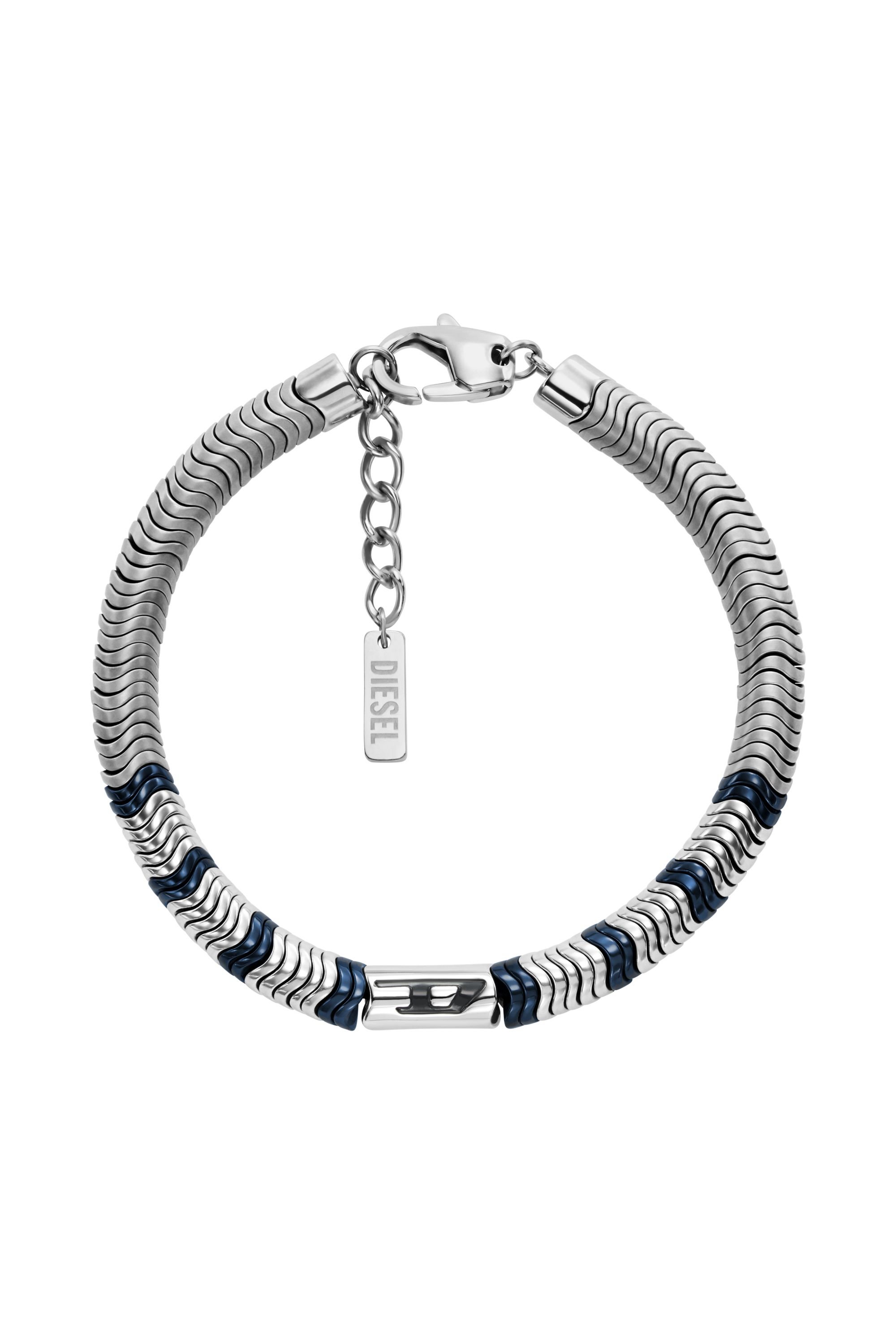 Diesel - DX1572931 JEWEL, Bracciale di perline in ematite Unisex in Argento - 1