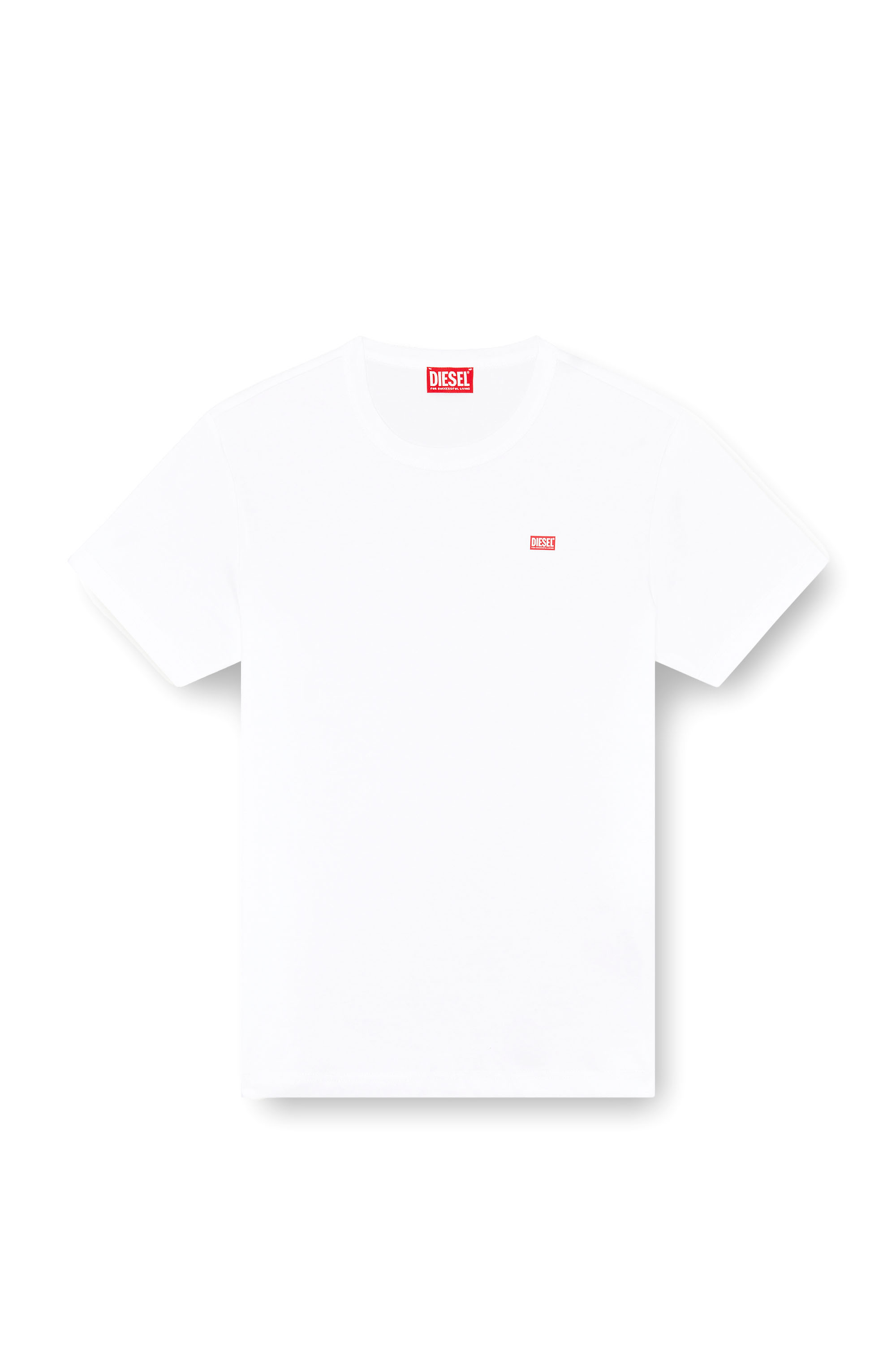 Diesel - T-MIEGOR-K77, T-shirt in cotone mercerizzato Uomo in Bianco - 2
