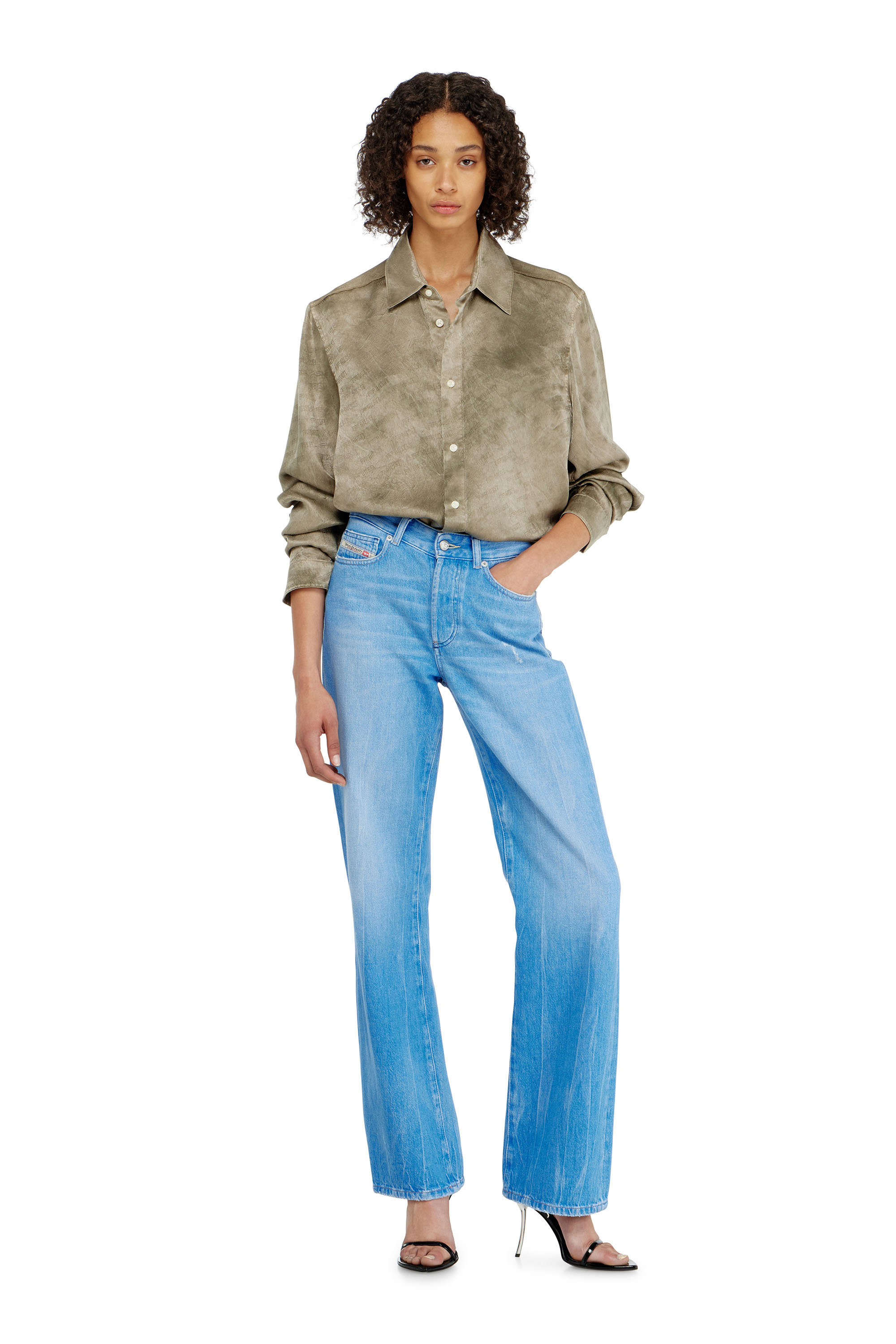 Diesel - Regular Jeans 1971 D-Sent 09P88 Donna, Blu Chiaro - Image 1