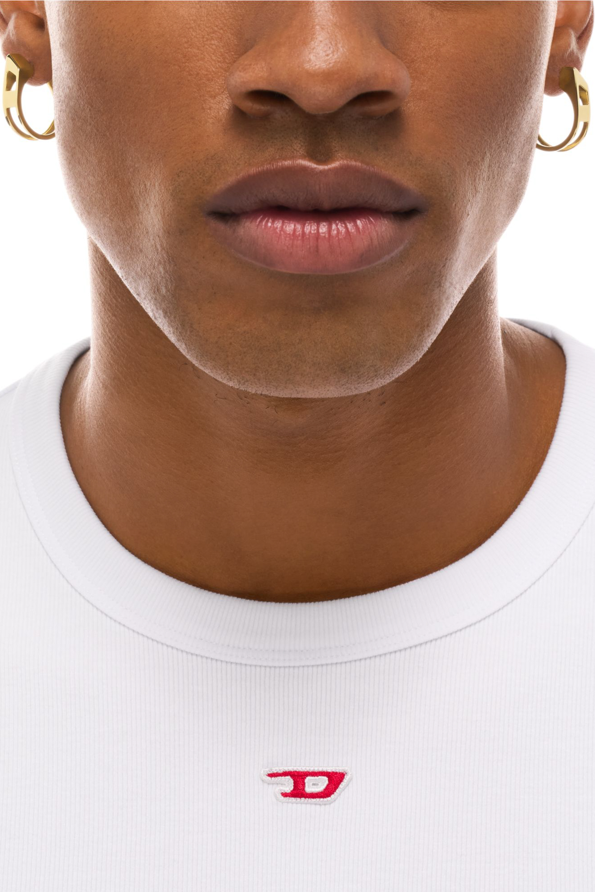 Diesel - DX1671710 JEWELLERY, Orecchini a cerchio in acciaio inox dorato Unisex in Oro - 3