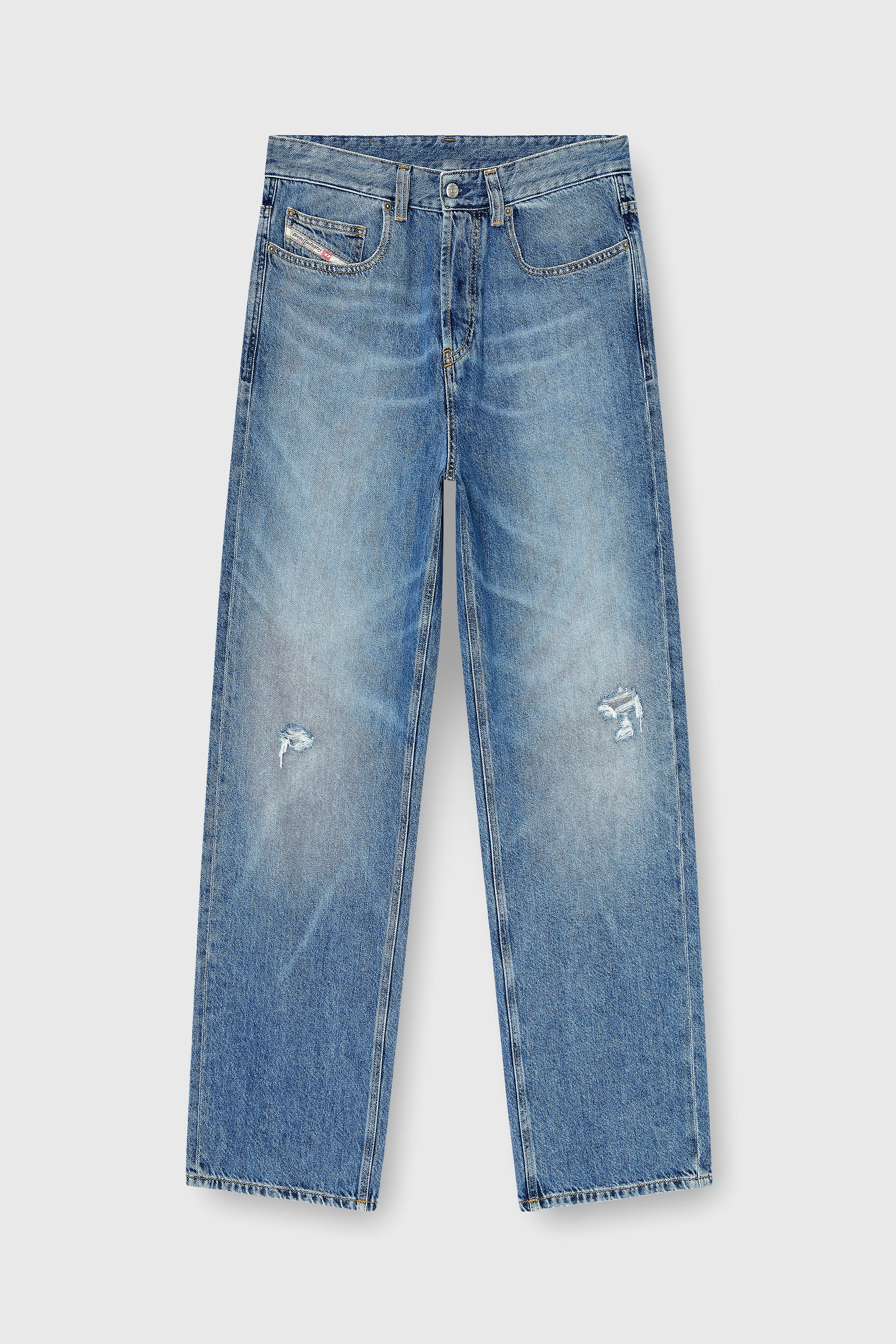 Diesel - Relaxed Jeans 2001 D-Macro 09P61 Uomo, Blu medio - Image 2