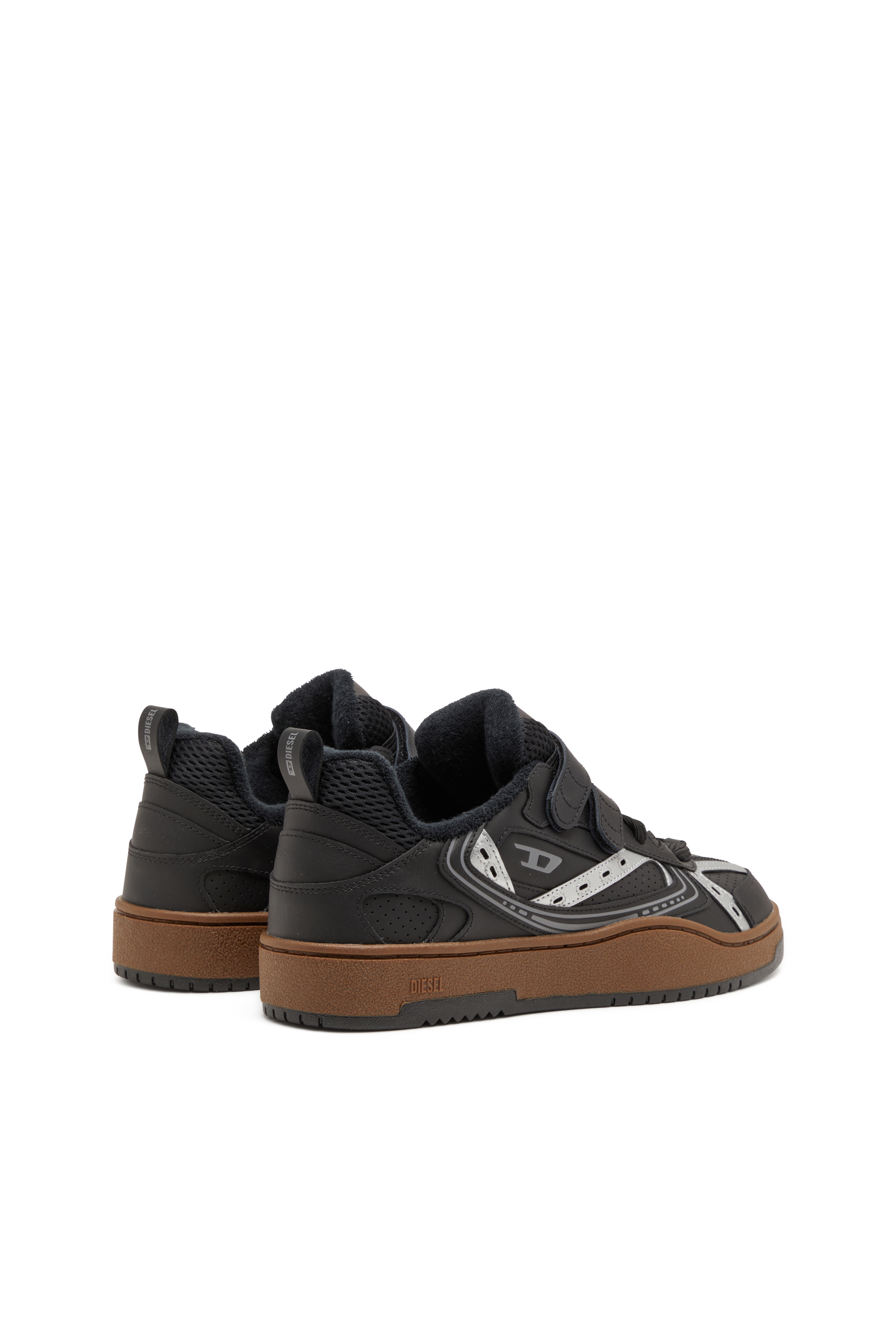 Diesel - S-UKIYO SKT, S-Ukiyo-Sneaker in pelle con chiusure a strappo Uomo in Nero - 3