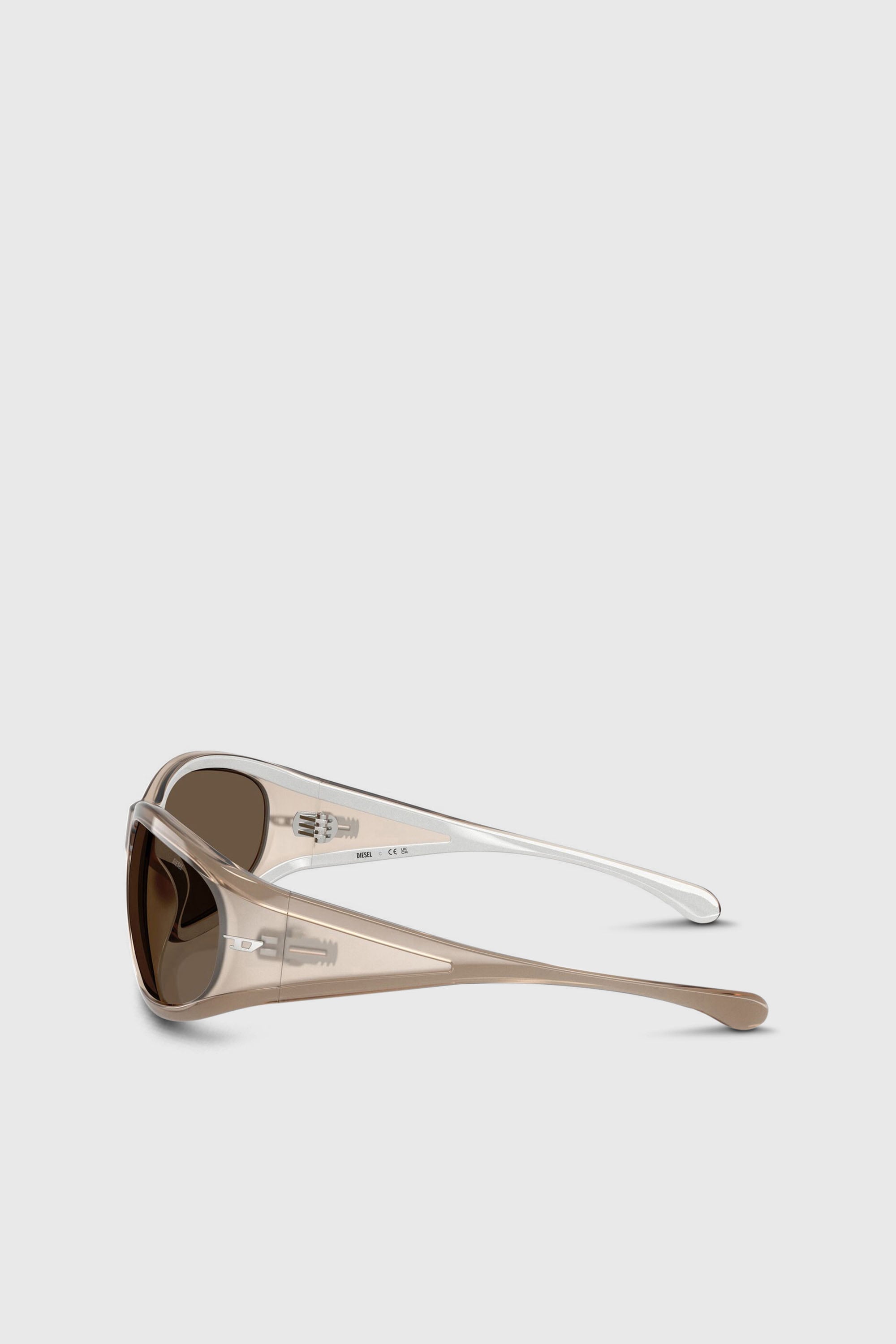 Diesel - 0DL3002, Occhiale in acetato con forma rettangolare Unisex in Marrone - 2