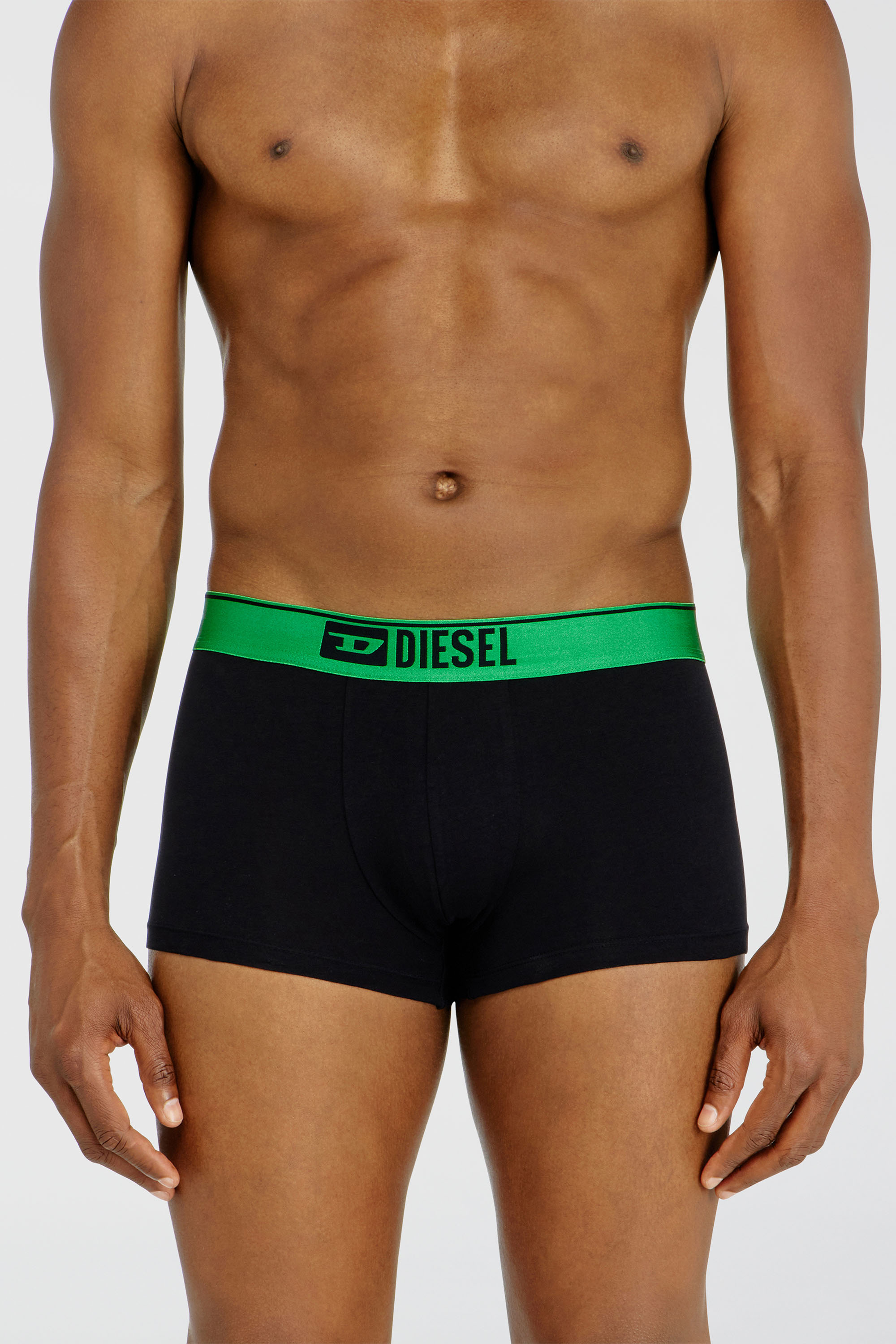 Diesel - DAMIEN-GFT-3PACK, Set da tre boxer lungo con fascia in vita metallizzata Uomo in Nero - 2