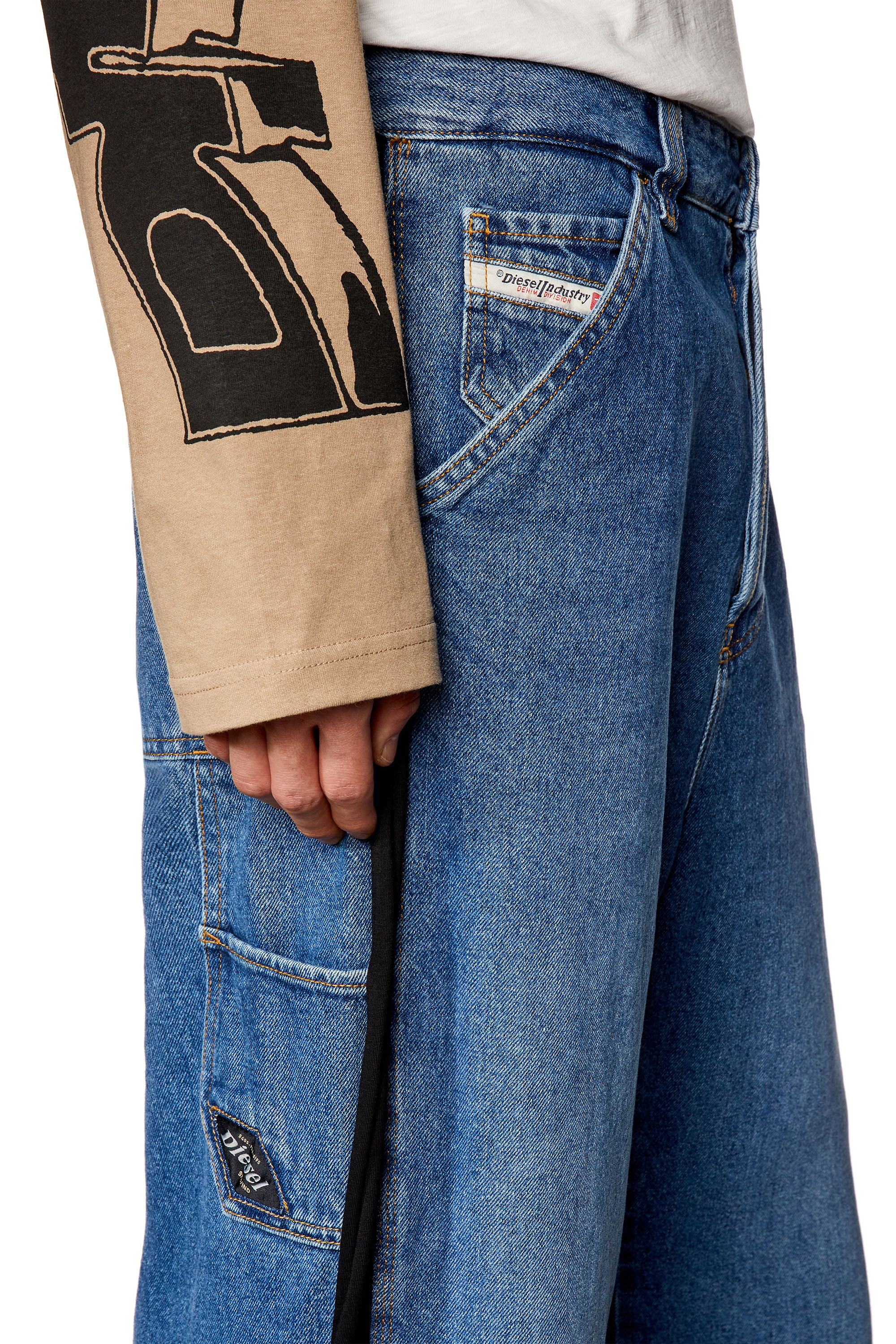 Diesel - Straight Jeans D-Livery 0HJAV, Blu medio - Image 4