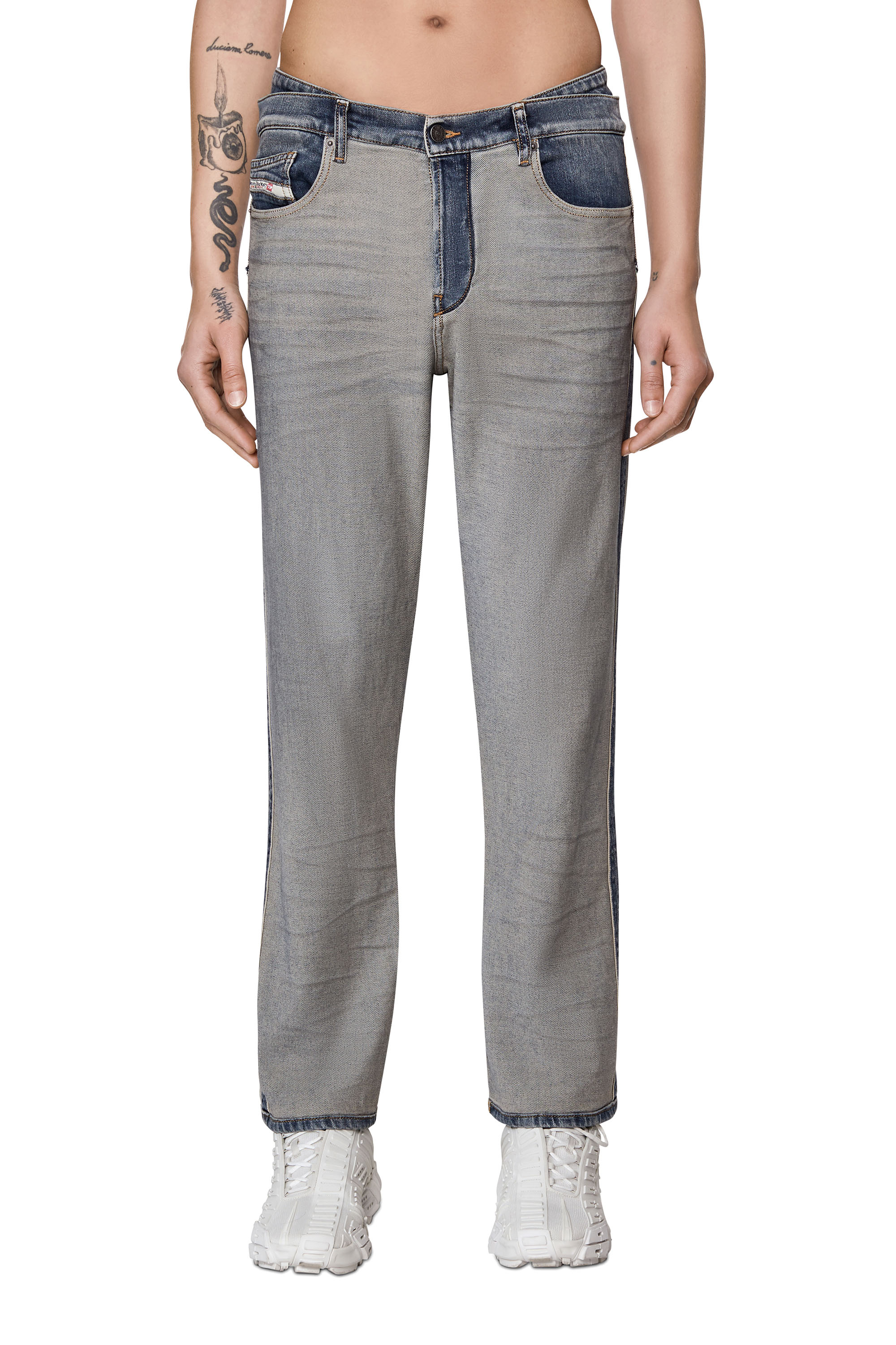 2020 D-VIKER 09C82 Straight Jeans, Blu medio - Jeans