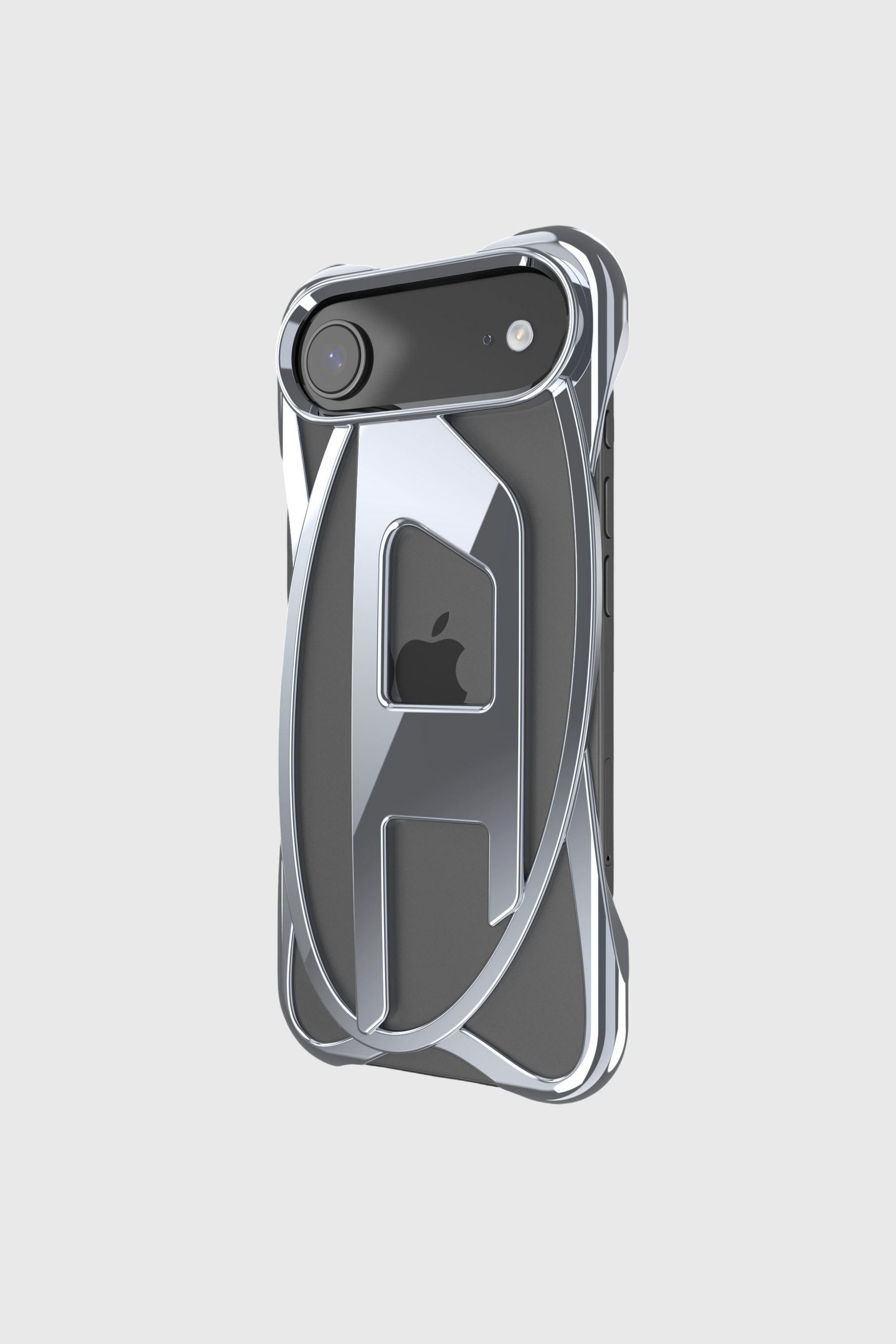 Diesel - 60444 D FRAME CASE, Unisex's Caged D glossy case for iPhone 17 Air in Dark grey - 4