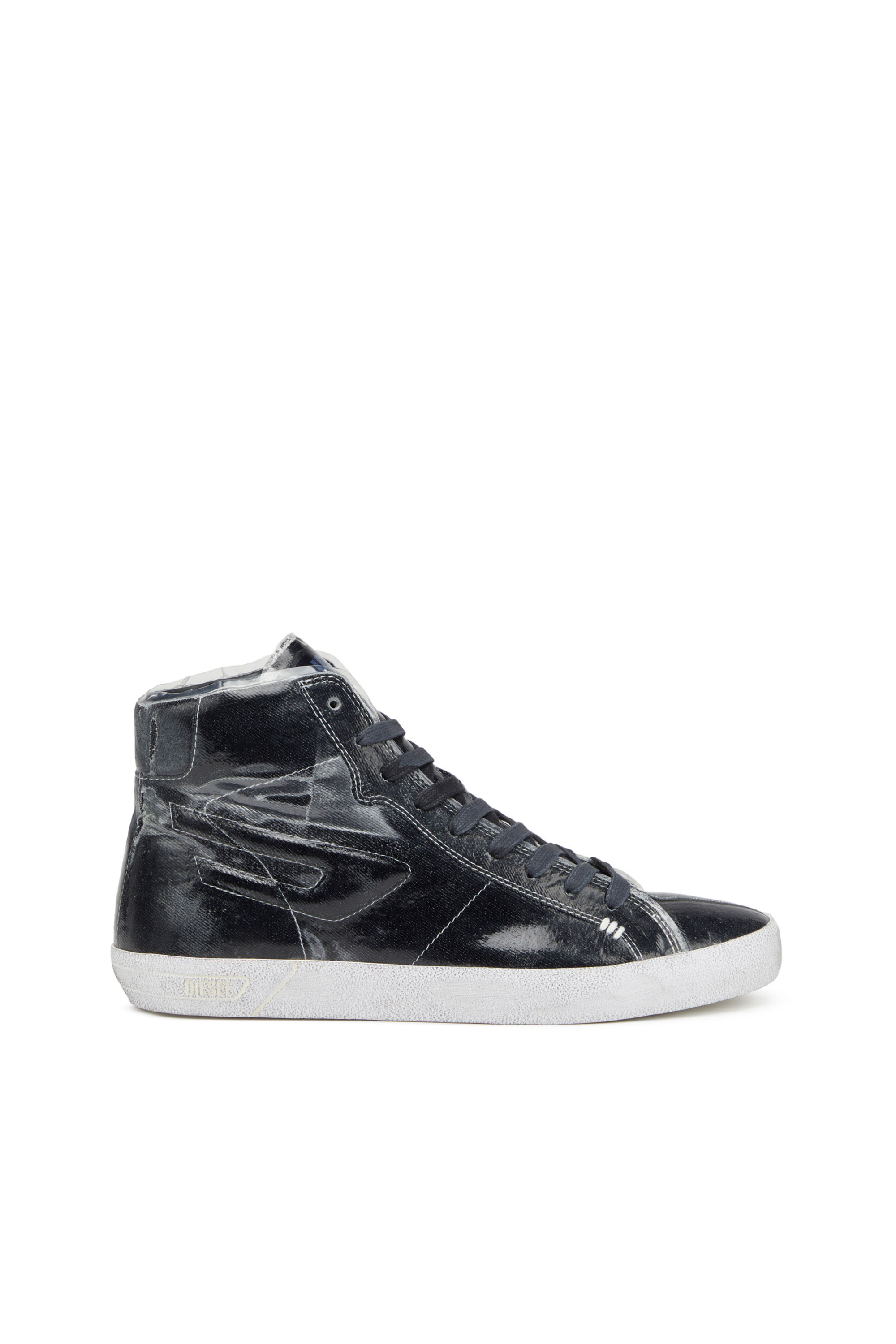 Diesel - S-LEROJI MID, S-Leroji Mid - Sneaker high-top in canvas e TPU Uomo in Nero - 1