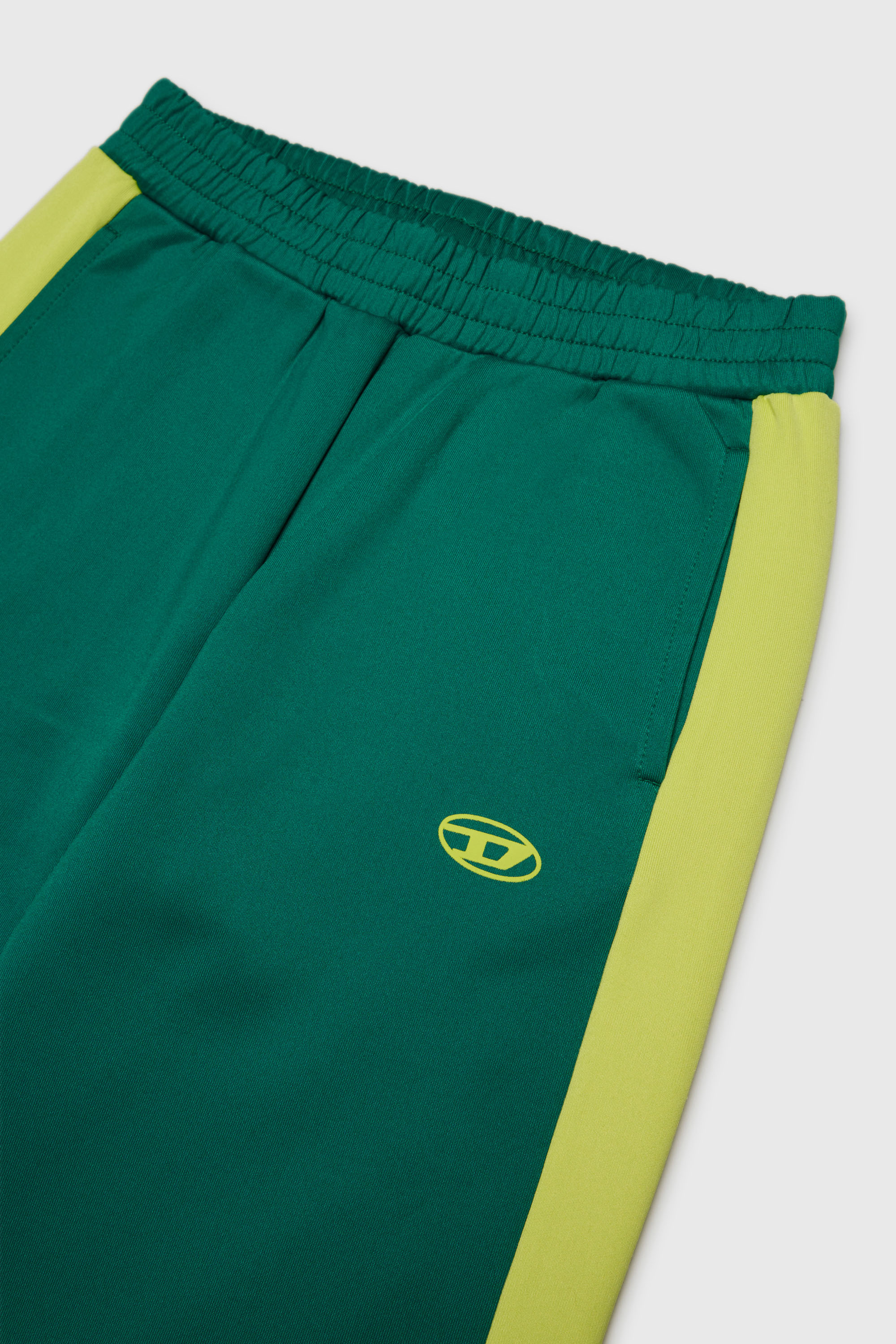 Diesel - PBOS, Pantaloni da tuta con bande laterali Uomo in Verde - 3