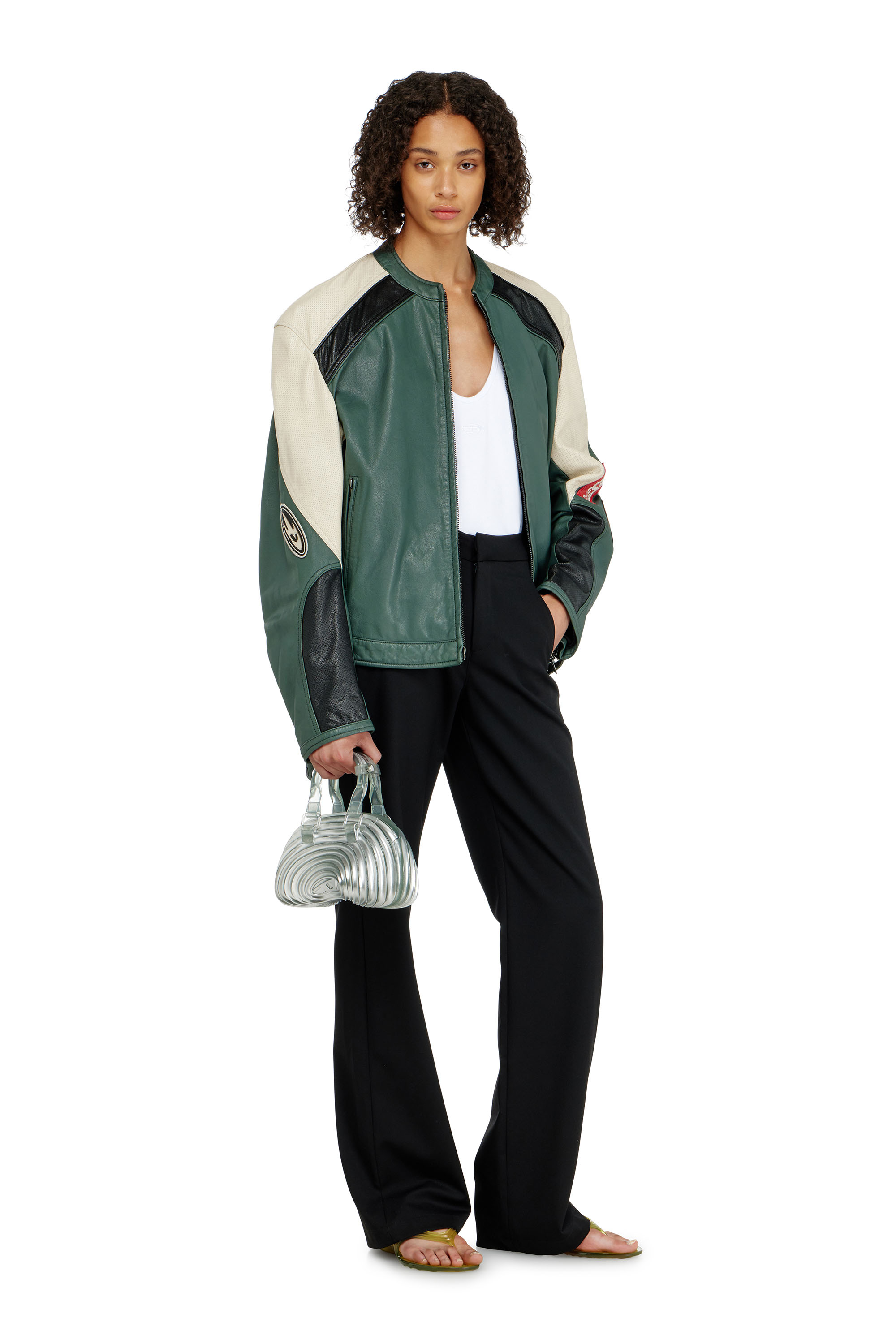 Diesel - MELISSA QUANTUM DOME, Quantum Dome &ndash; Borsa a mano in Melflex&reg; Donna in Argento - 2