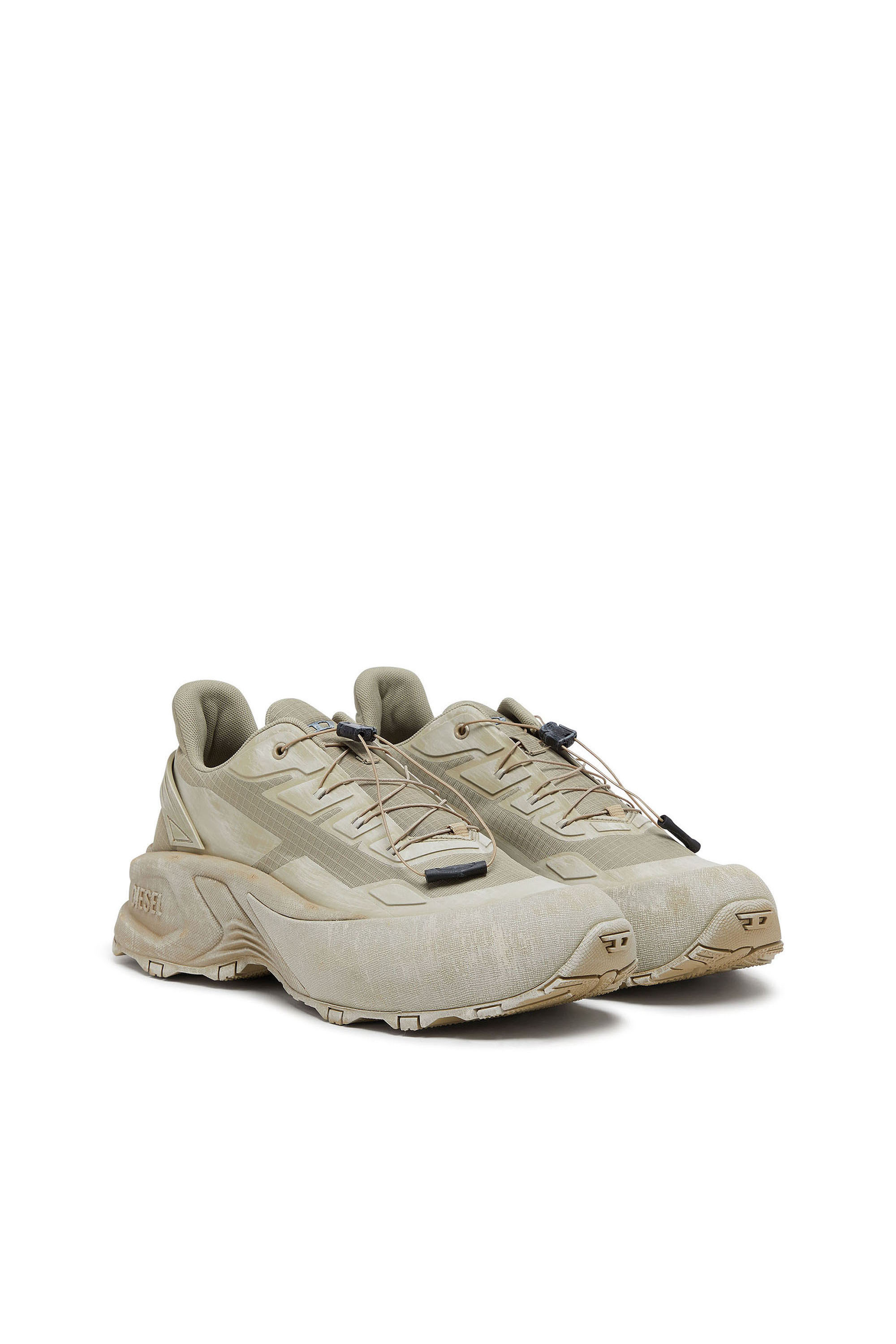 Diesel - D-CAGE RUNNER, D-Cage-Sneaker in ripstop distressed Uomo in Verde - 2