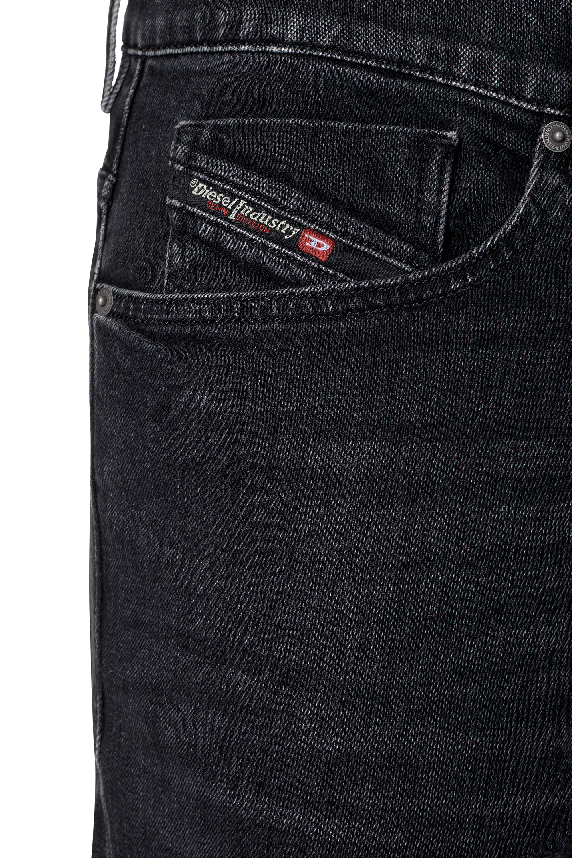 Diesel - Tapered Jeans 2005 D-Fining 09B83, Nero/Grigio scuro - Image 4