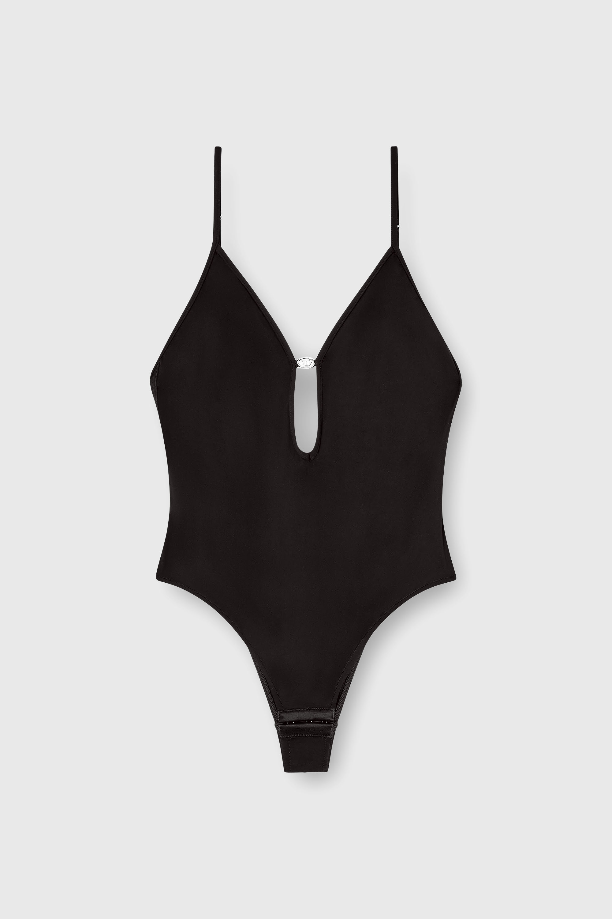 Diesel - UFBY-OVAL-D-BODYSUIT, Body Oval D Donna in Nero - 2