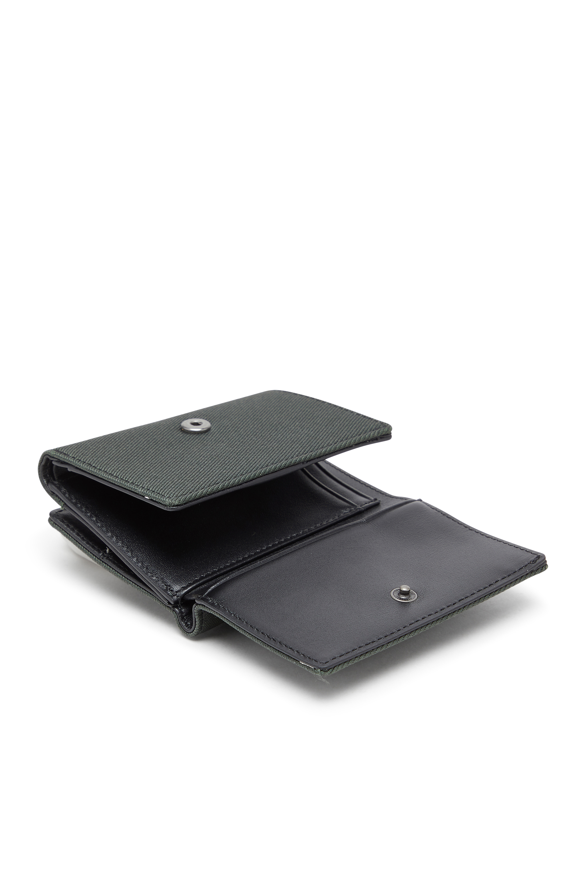 Diesel - D-PACK TRI FOLD COIN 3D, Portamonete con patch in rilievo Uomo in Verde - 4