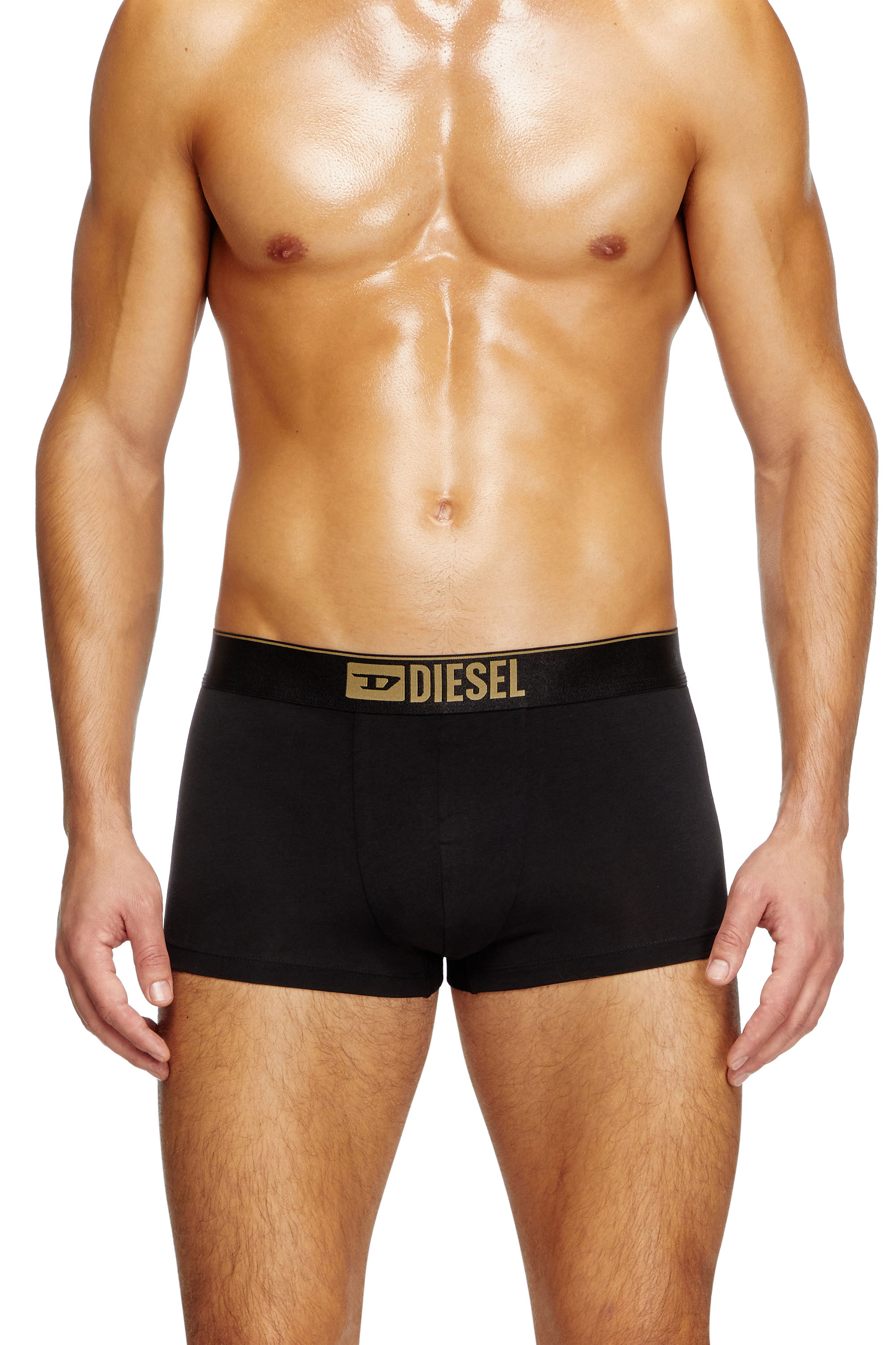 Diesel - DAMIEN-GFT-3PACK, Set da tre paia di boxer metallizzati Uomo in Nero - 2