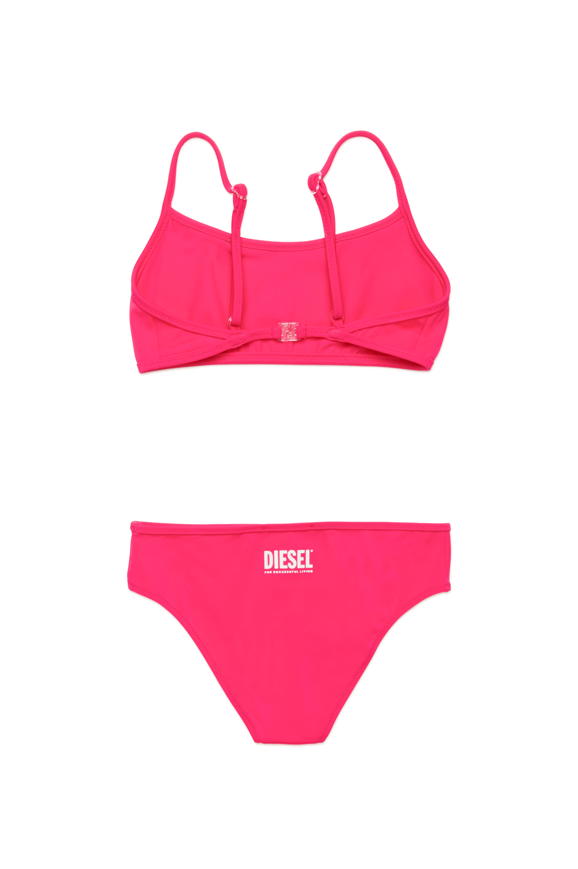 Diesel - MNALAX, Bikini con logo stampato Donna in Rosa - 2
