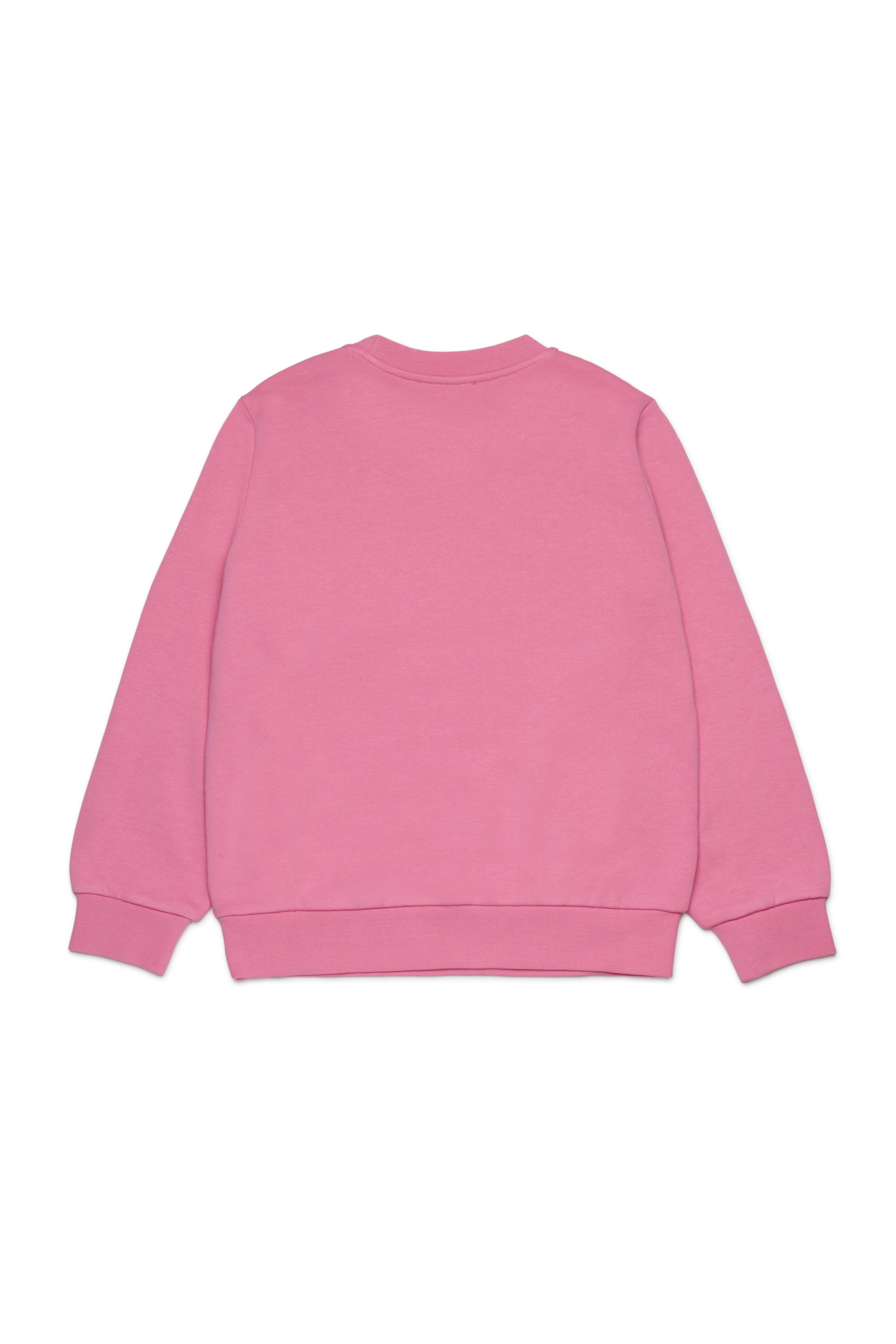 Diesel - SVALSY, Woman's Cotton sweatshirt with print in Pink - 2