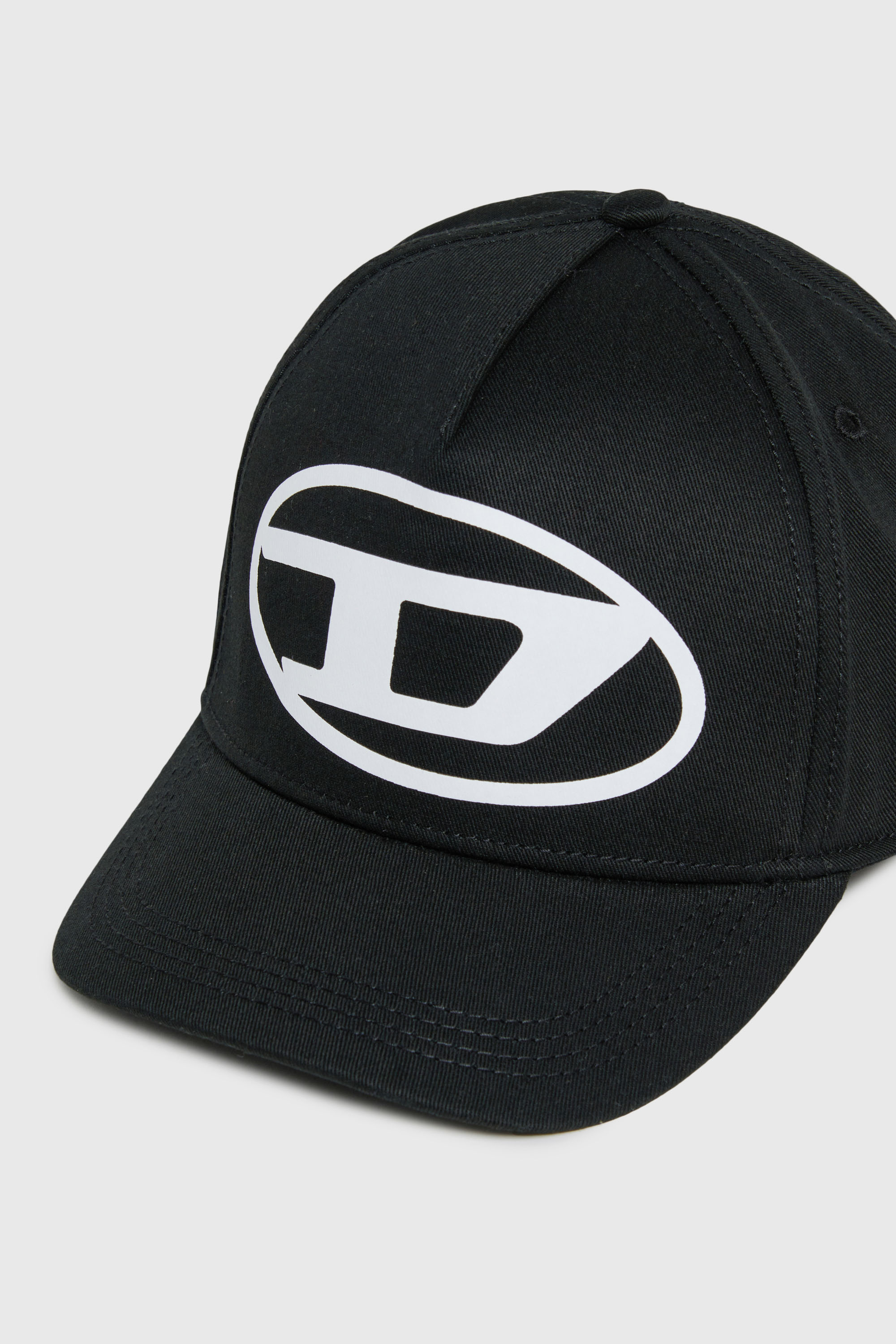 Diesel - FLIMO, Cappellino da baseball con stampa Oval D logo Uomo in Nero - 3