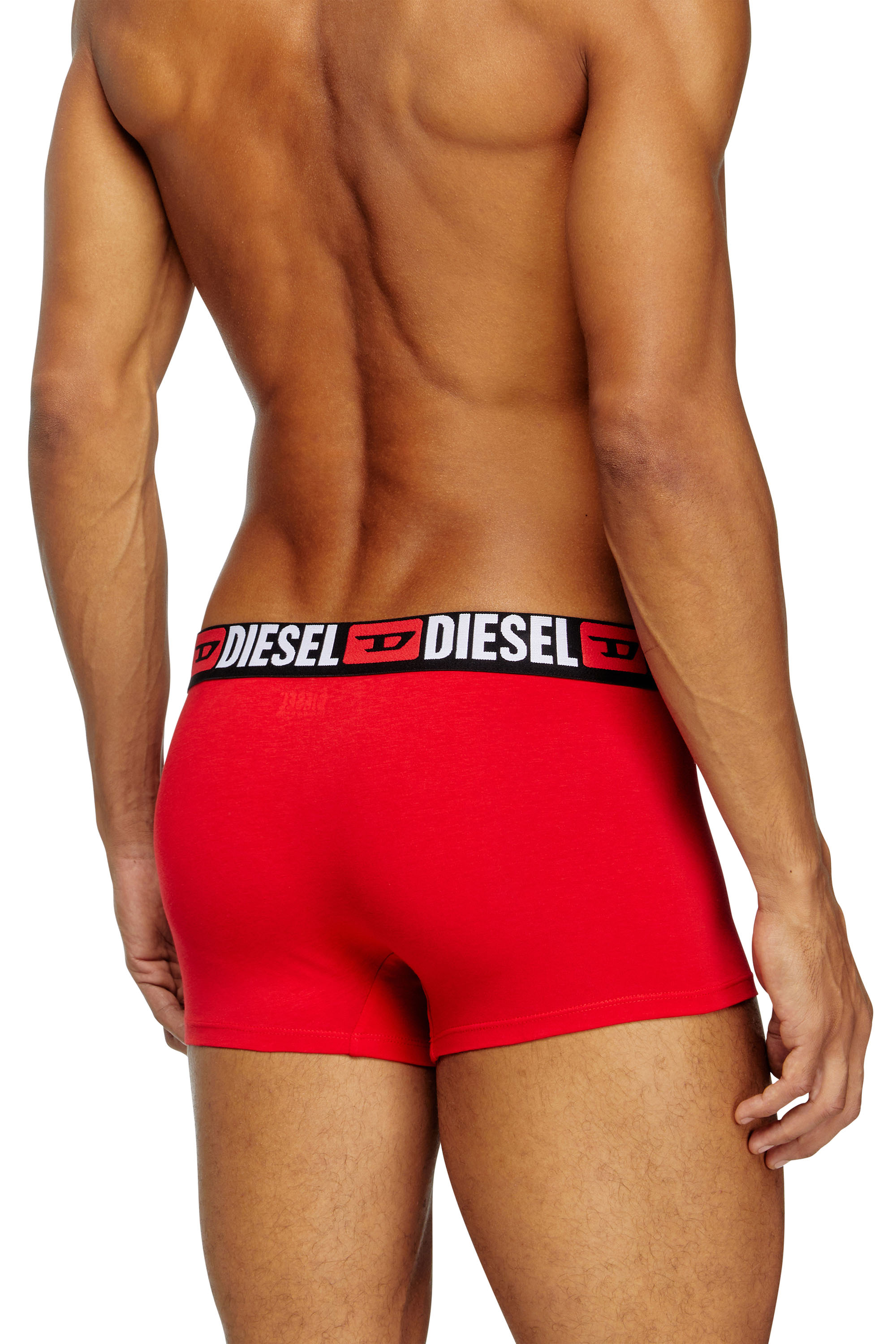 Diesel - UMBX-DAMIENTHREEPACK, Set di tre boxer con elastico in vita con logo all-over Uomo in Multicolor - 4