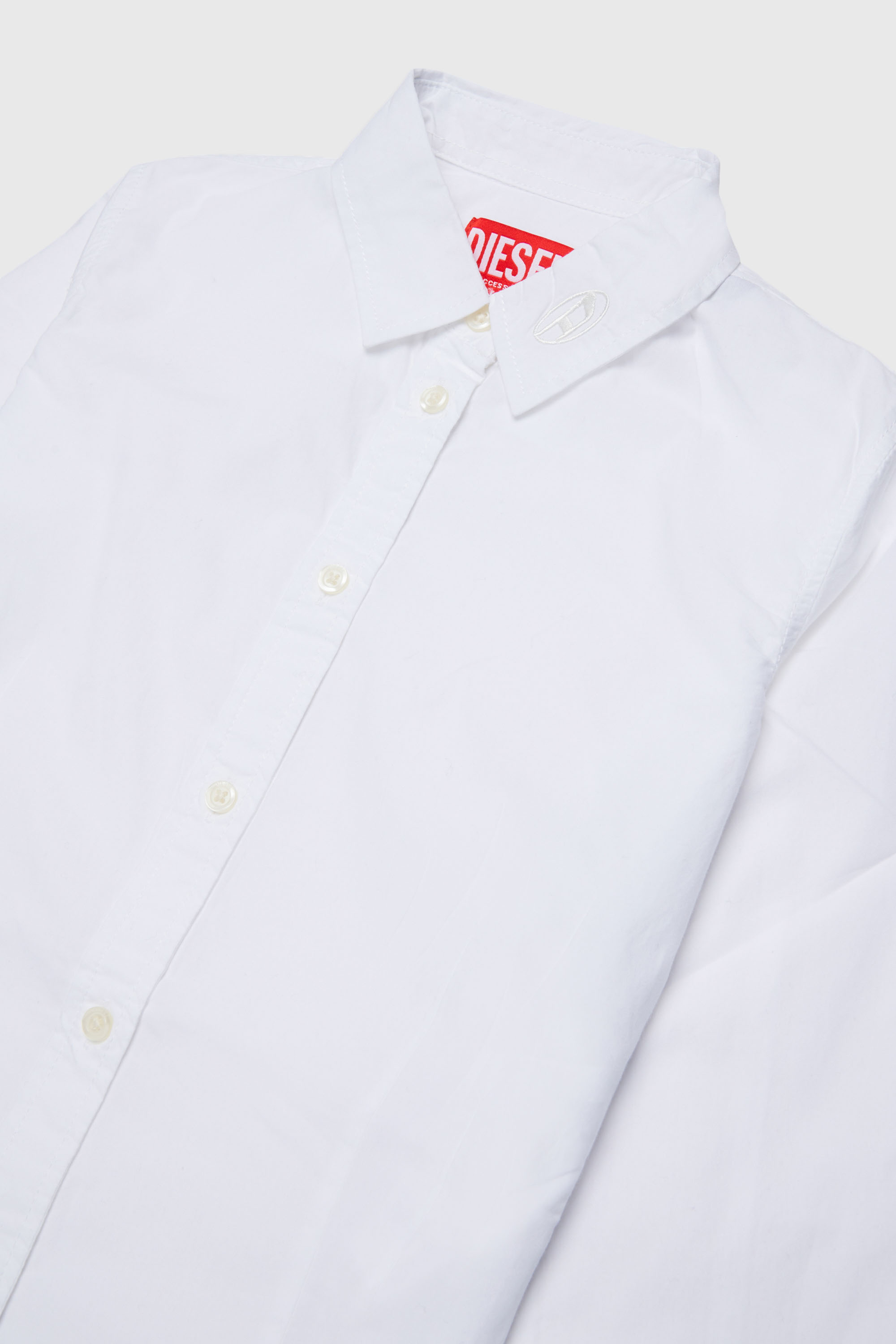 Diesel - CLAIRE, Camicia in cotone con collo Oval D Donna in Bianco - 3