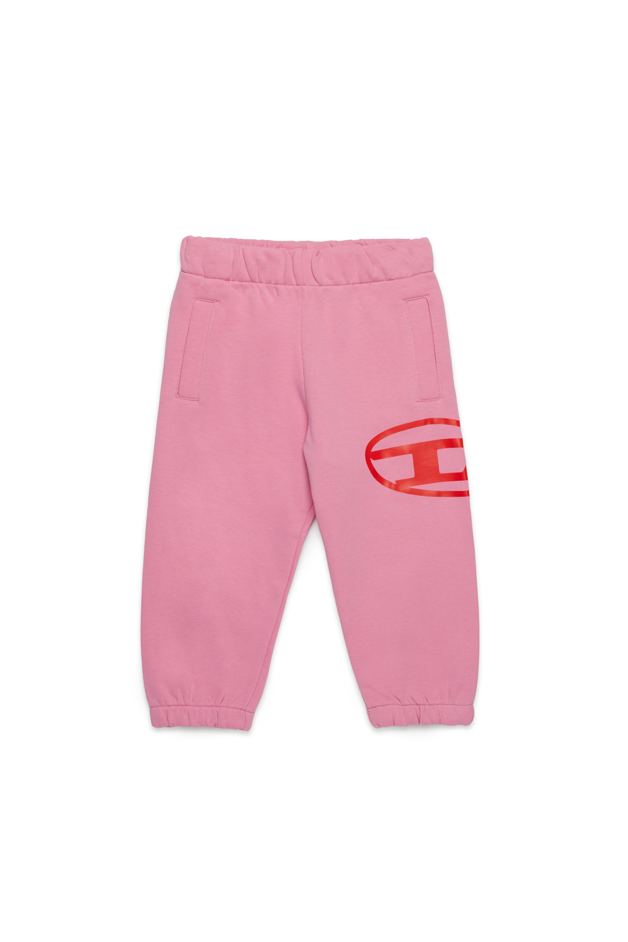 Diesel - PCERB, Pantaloni tuta con stampa Oval D Unisex in Rosa - 1