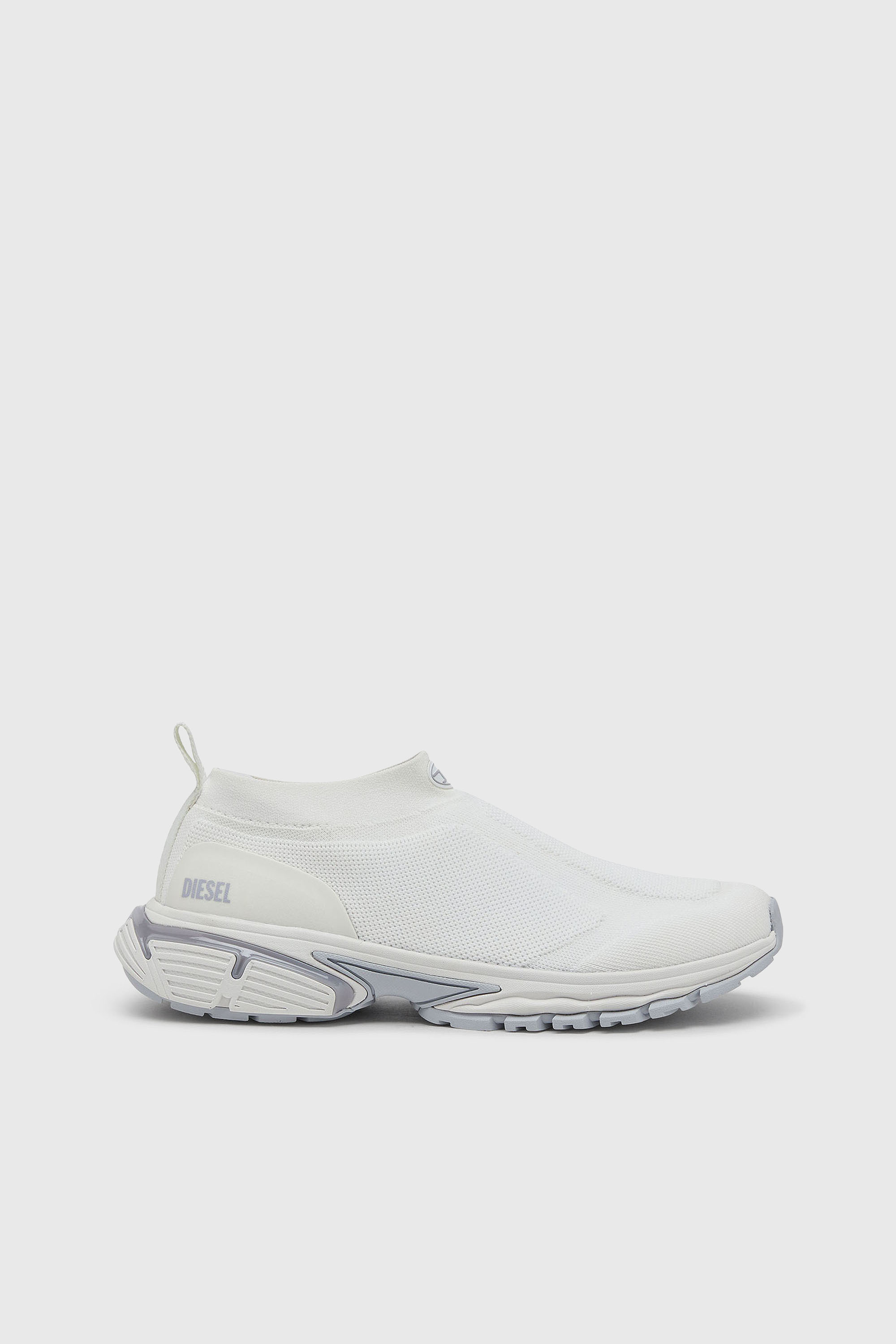 Diesel - S-PRO-V-DENSE-SOCKS, Pro-V-Dense-Sneakers a calzino in maglia slip-on Uomo in Bianco - 1