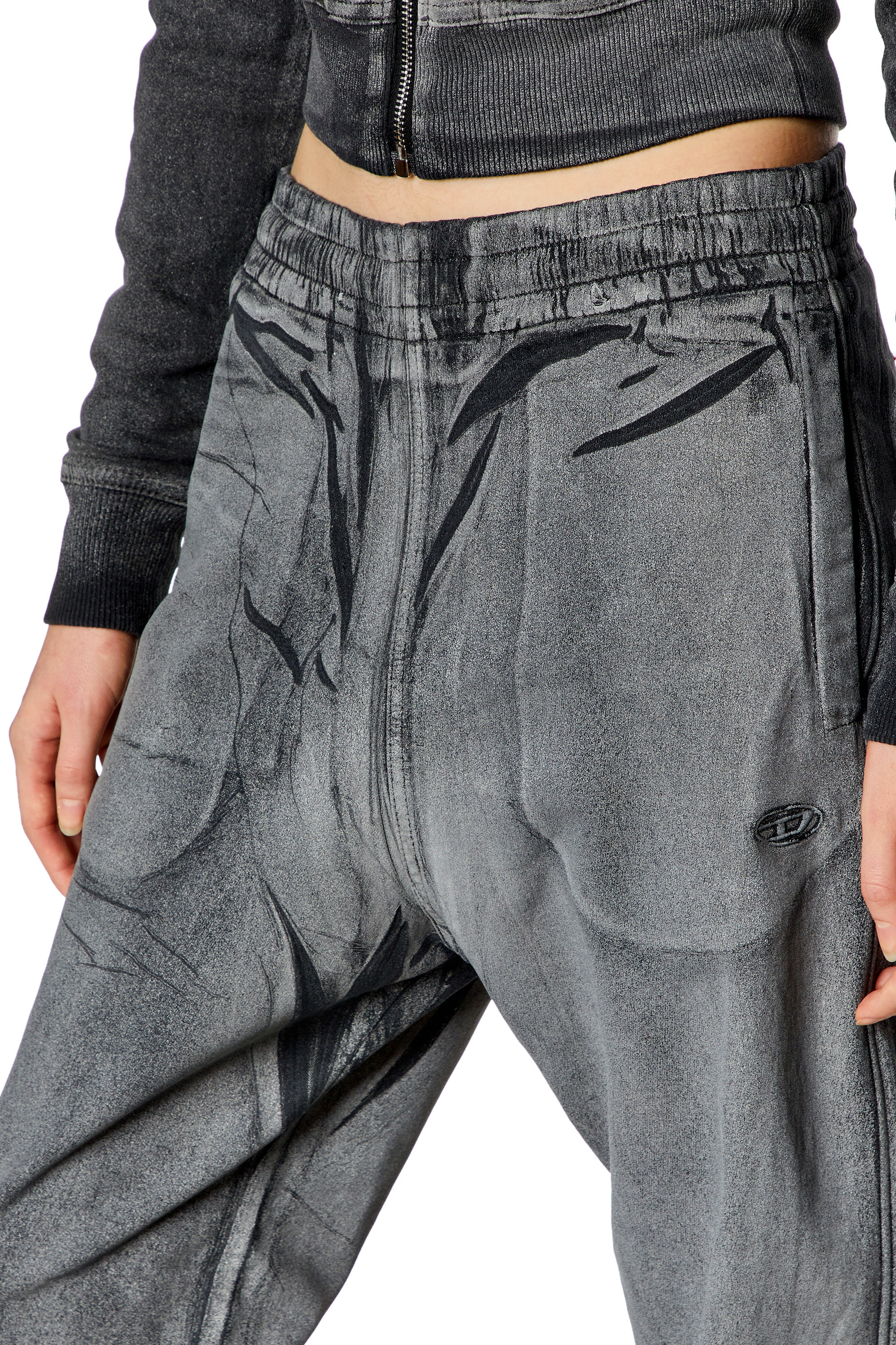 Diesel - Tapered D-Lab Track Denim 068KQ, Grigio - Image 3