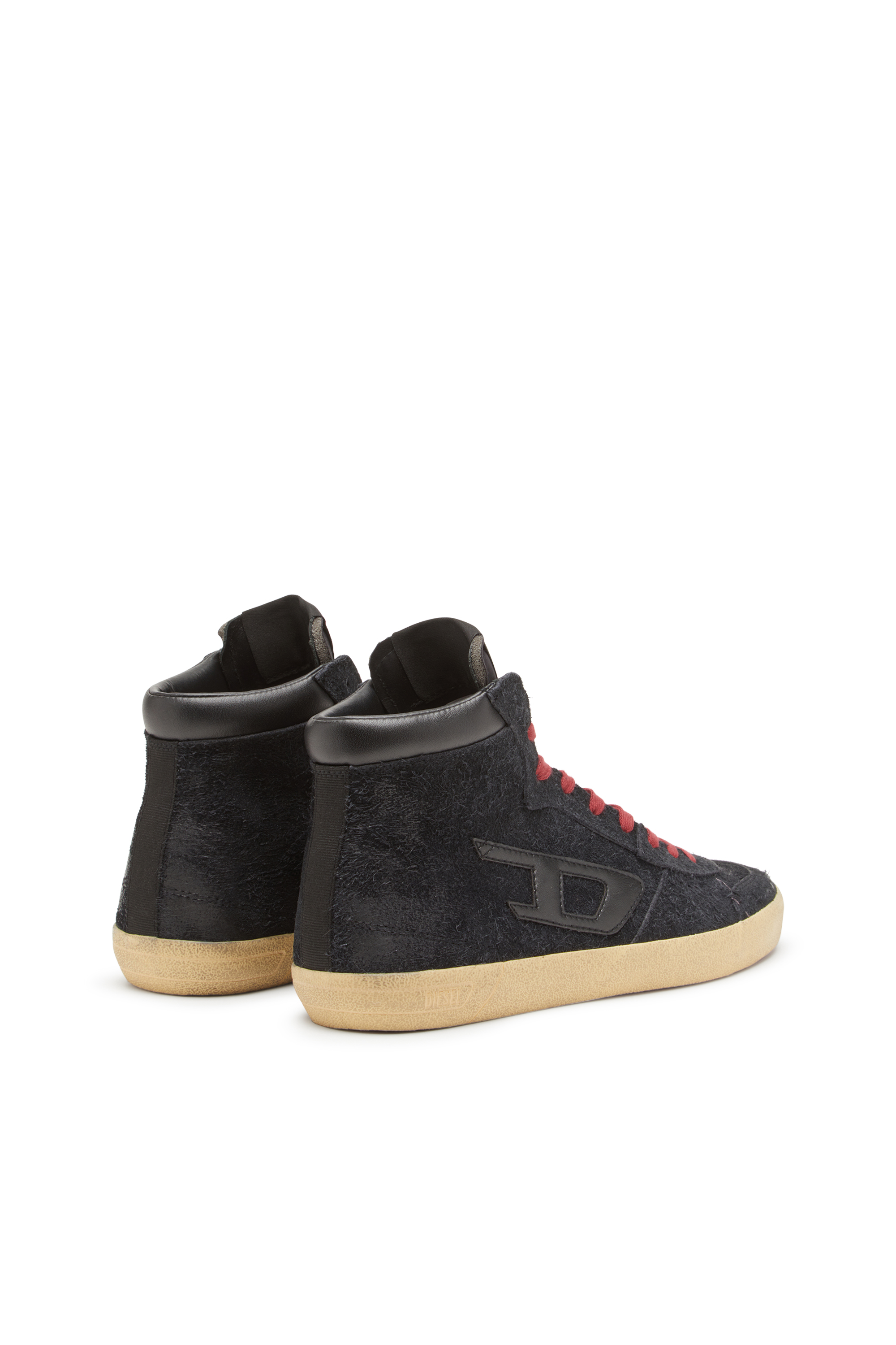 Diesel - S-LEROJI MID, S-Leroji-Sneaker high-top in suede effetto pelo Uomo in Nero - 3