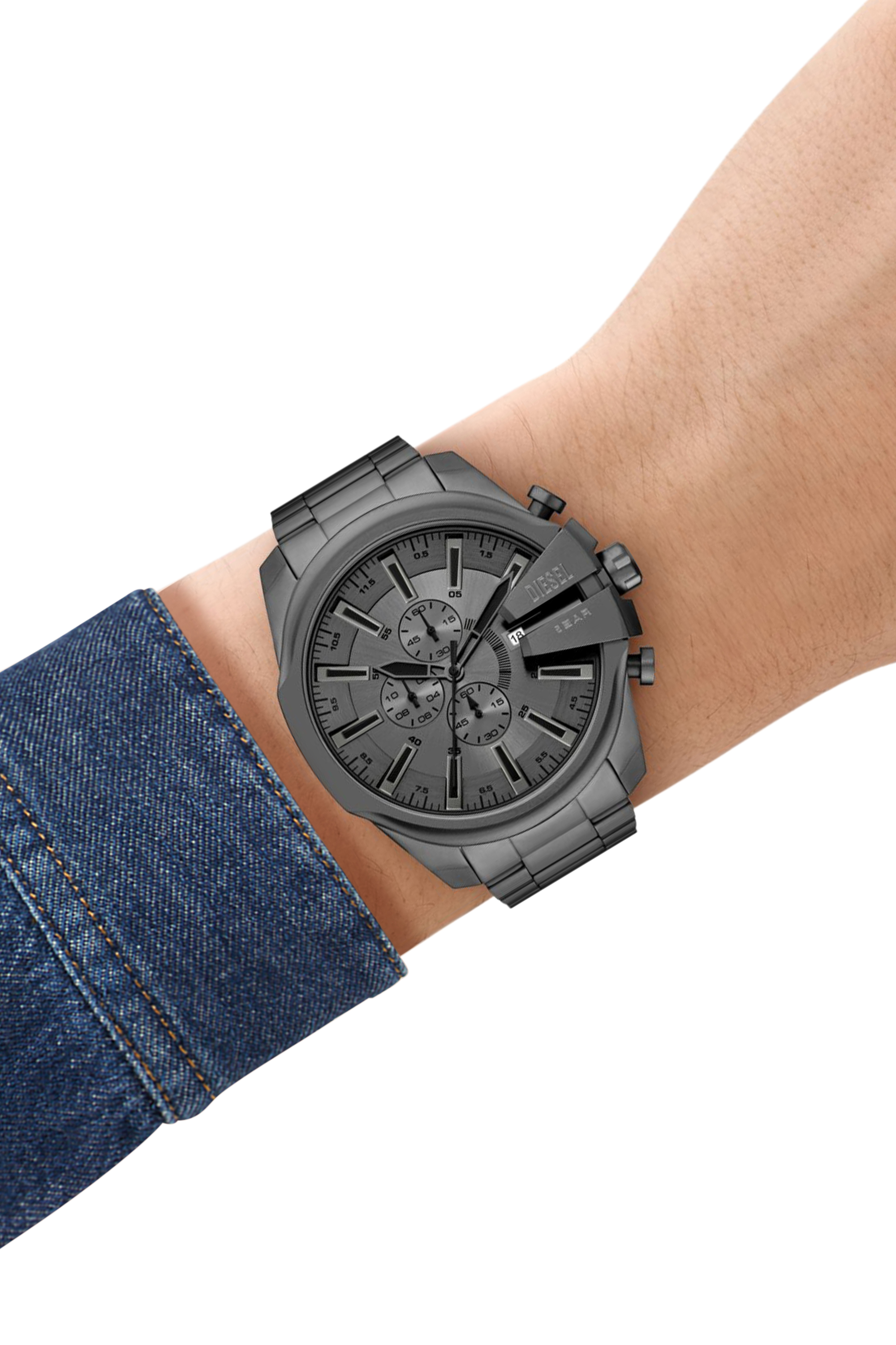 Diesel - DZ4676, Orologio Mega Chief Slim in acciaio inossidabile Uomo in Grigio - 5