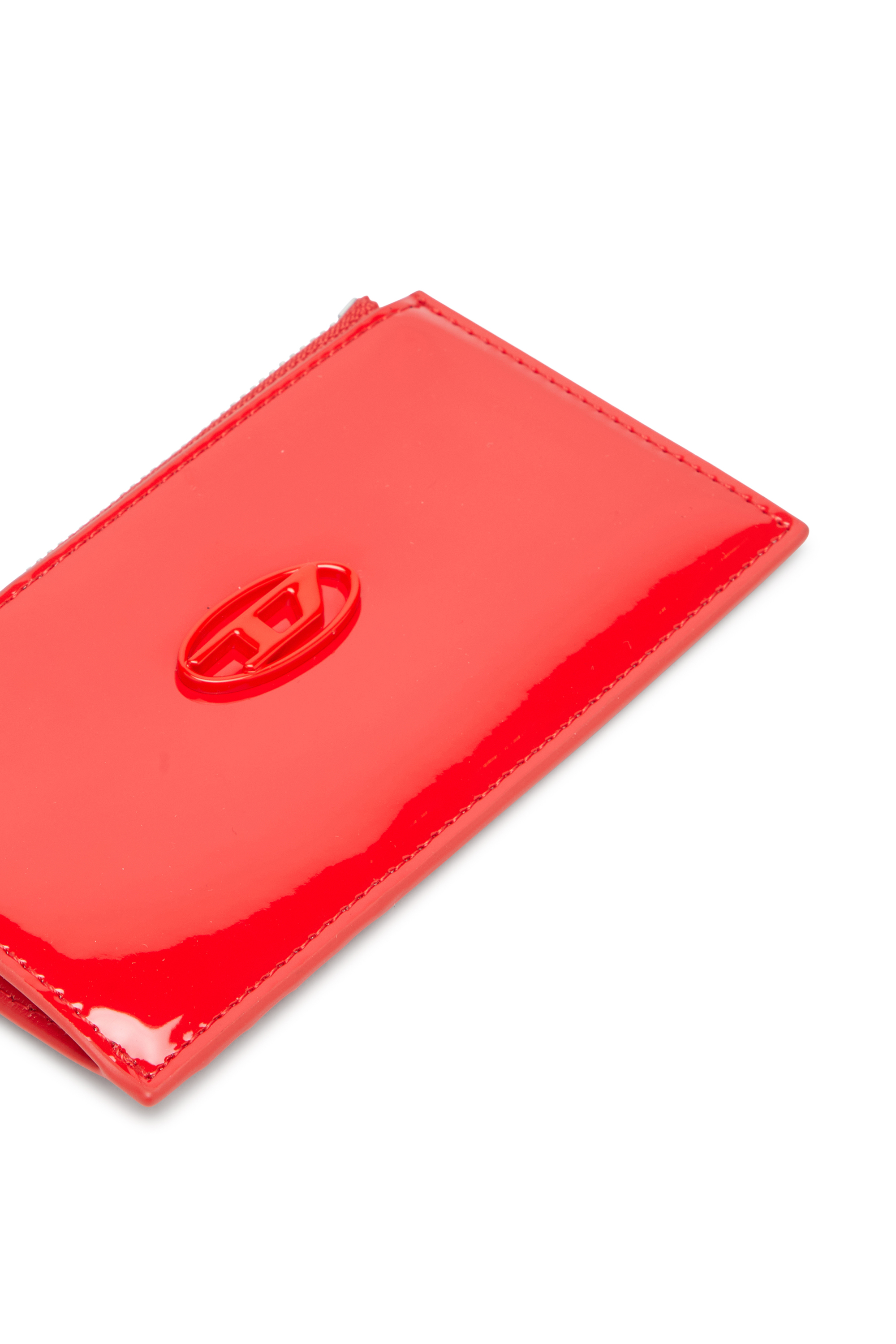 Diesel - PLAY CARD HOLDER III, Woman's Card holder with glossy finish in Red - 4