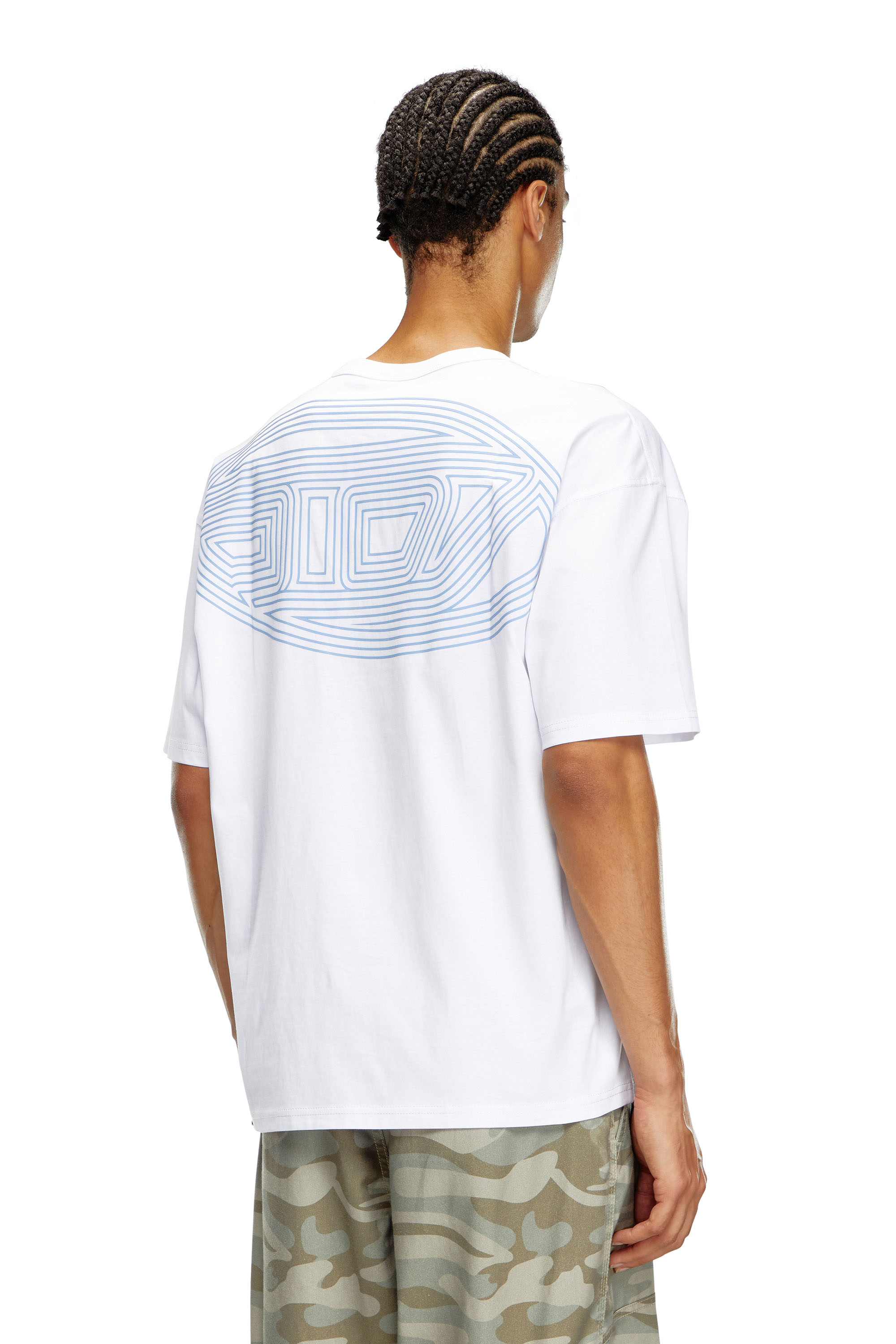 Diesel - T-BOXT-K18, Uomo T-shirt con stampa Oval D e ricamo in Bianco - Image 4