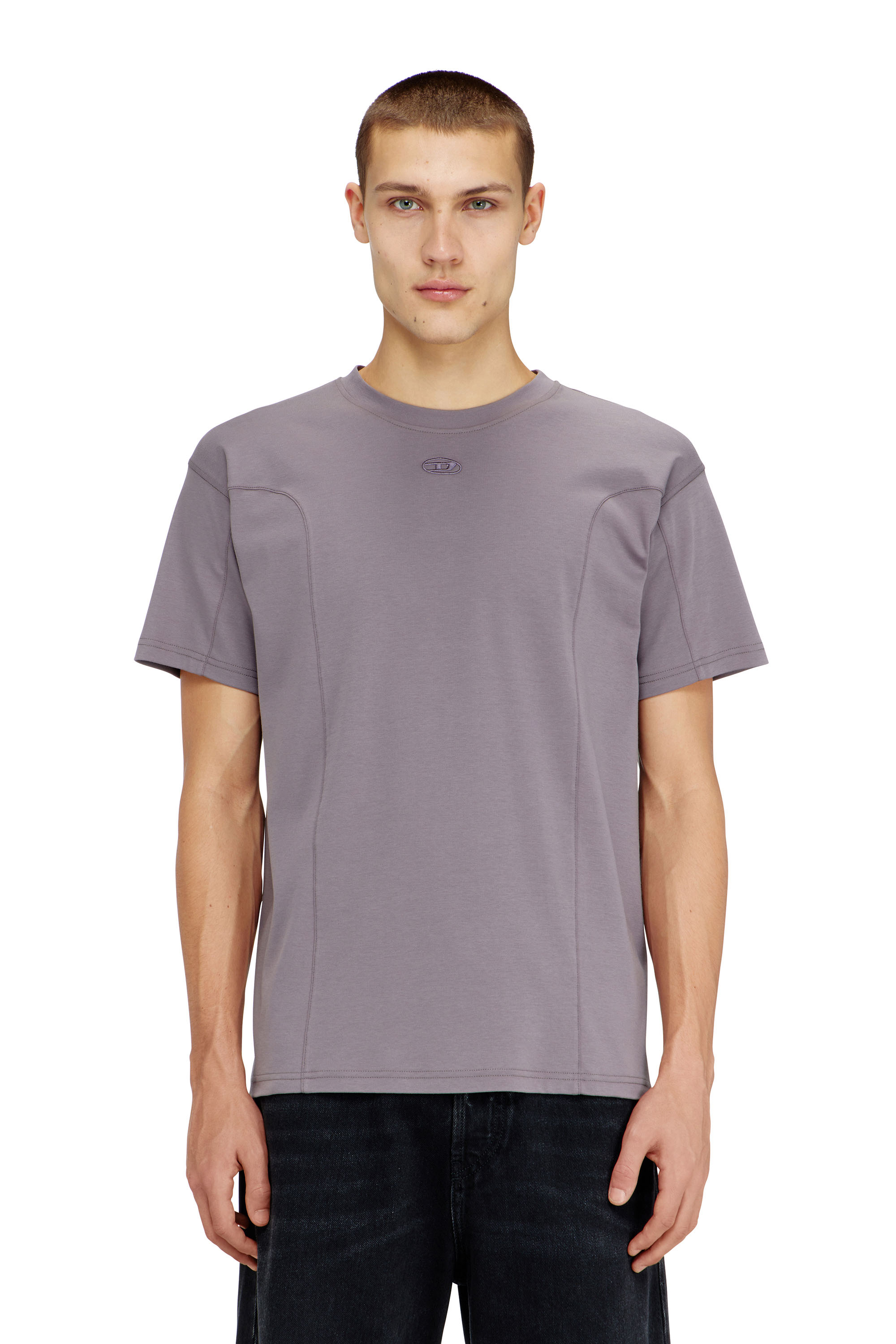 Diesel - T-NORM-INT, T-shirt a manica corta con pannelli Uomo in ToBeDefined - 1